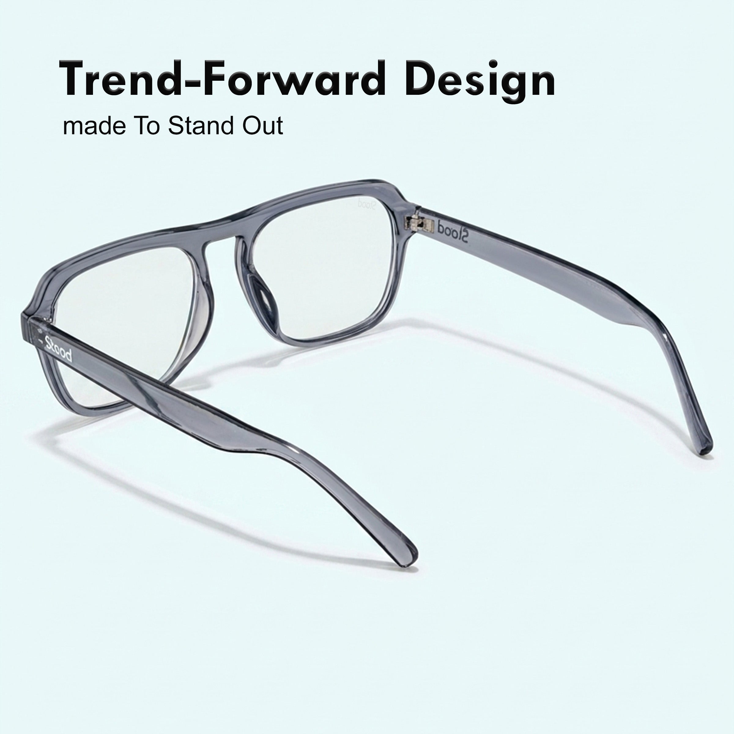 Stood Square Anti Glare Spectacles Frames For Men & Women – SF-STD0024-C2