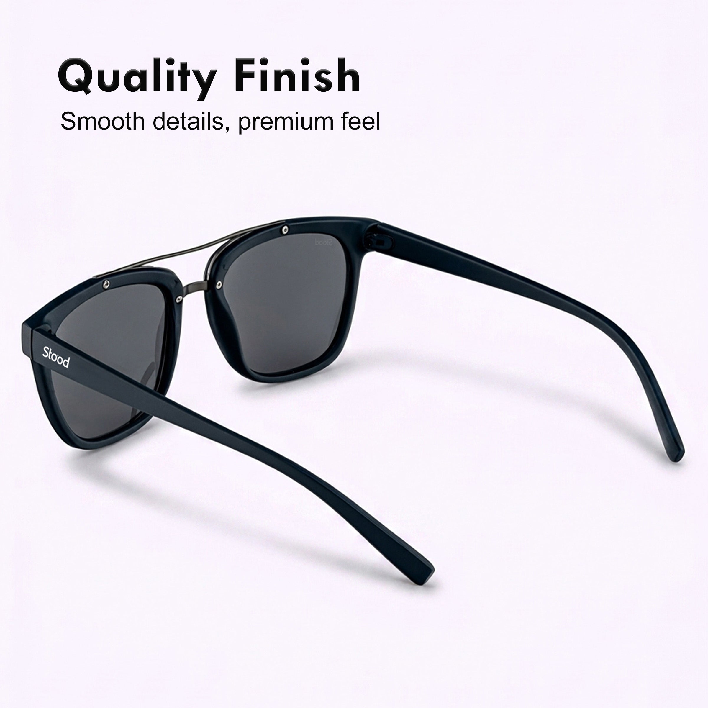 Stood Retro Square Black UV Protection Goggles For Men & Women Sunglasses – SG-STD0021-C3