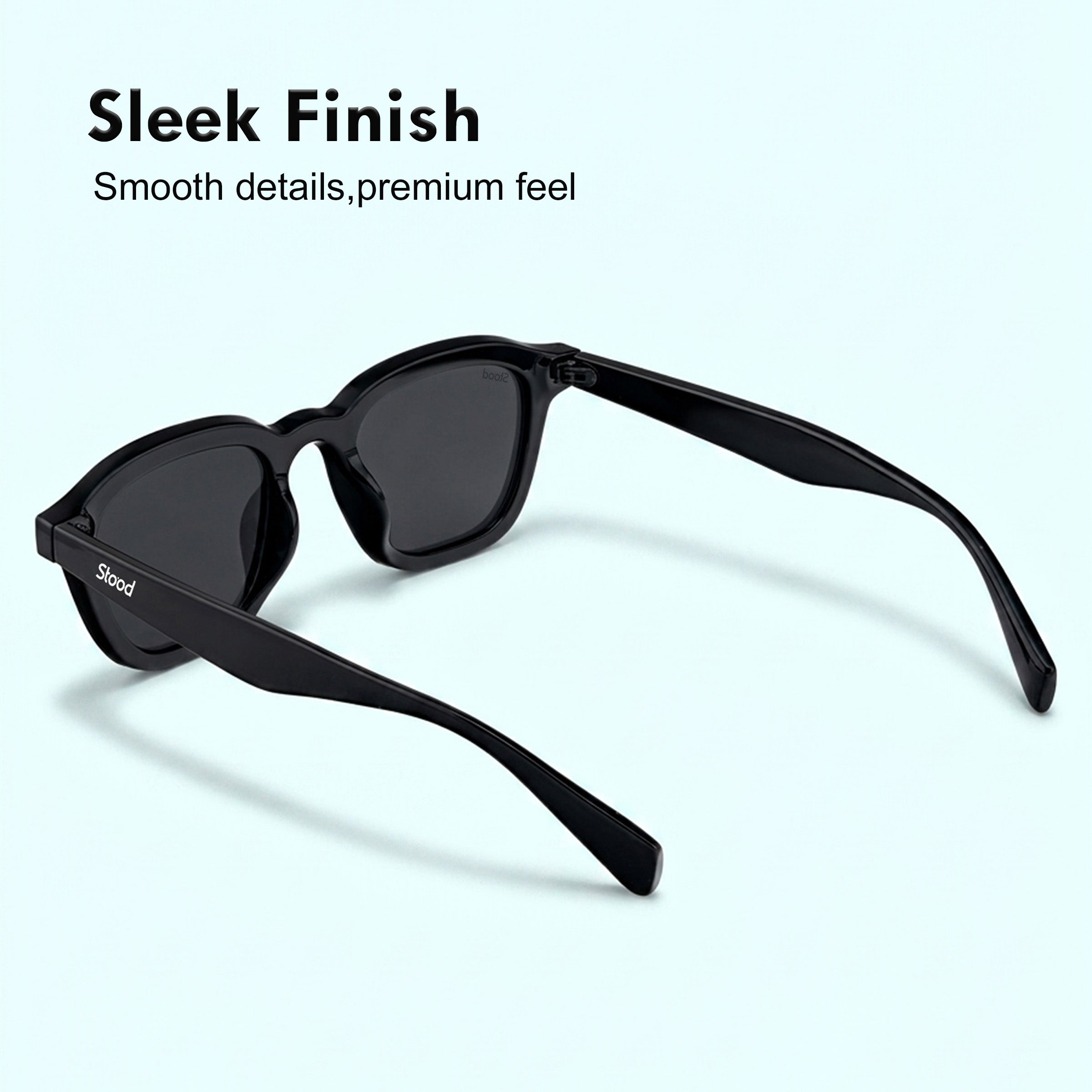 Stood Square Black UV Protection Sunglasses For Men & Women Stylish – SG-STD0016-C1