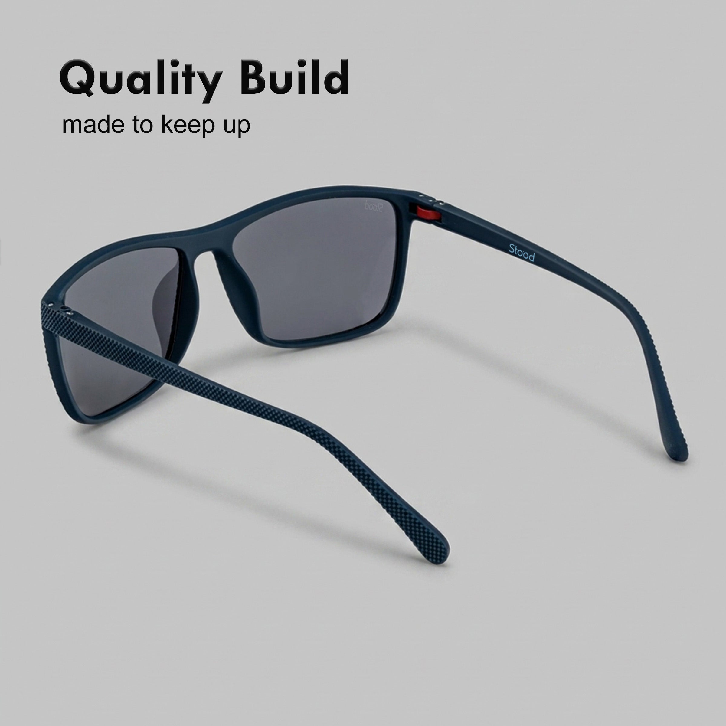 Stood Square Black Polarized UV Protection Sunglasses For Men & Women Stylish – SG-STD0022-C4