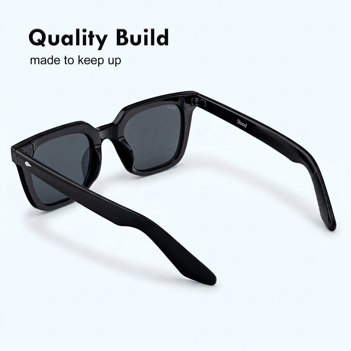 Stood Retro Square Black UV Protection Sunglasses For Men & Women Stylish – SG-STD0013-C1
