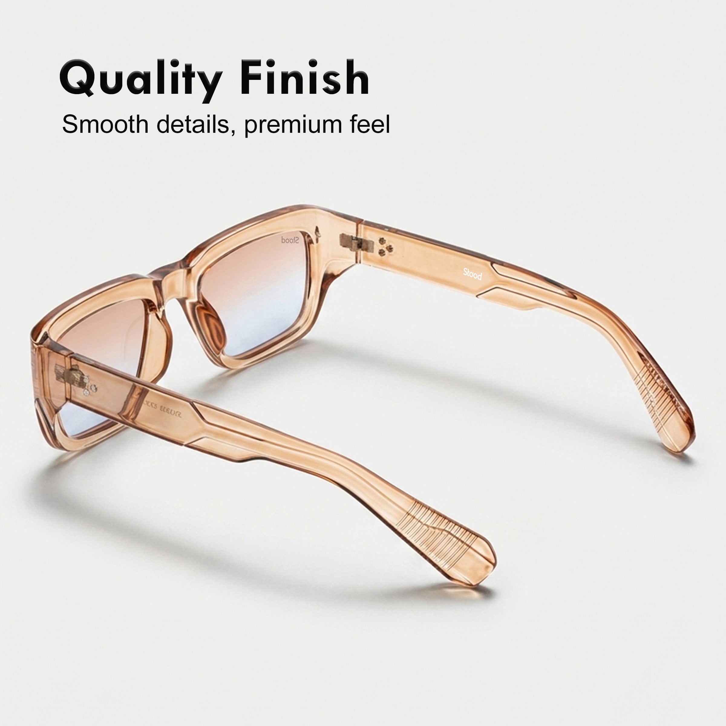 Stood Clear Rectangle UV Protected Sunglasses For Men & Women - SG-STD0037-C3