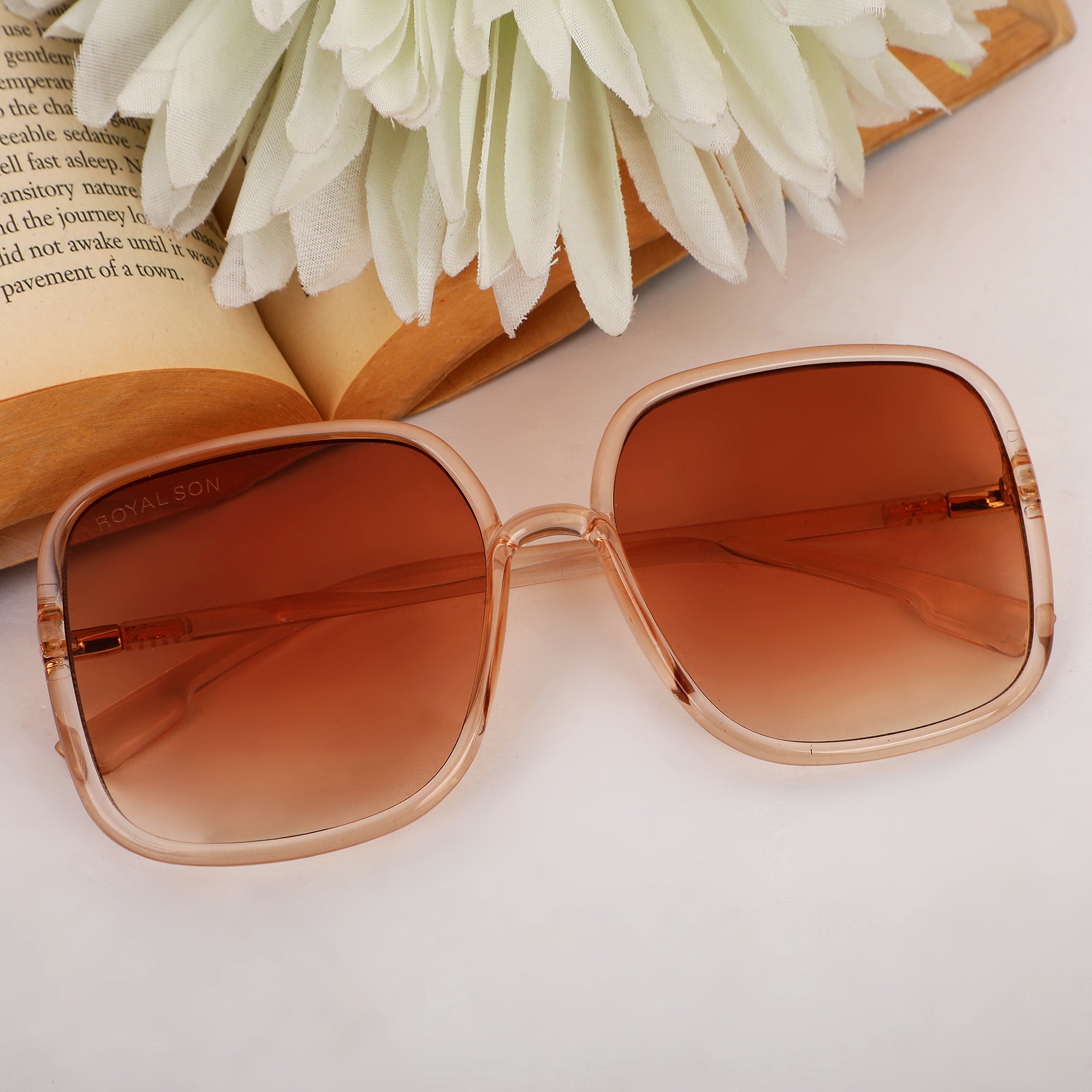 Royal Son Oversized Square UV Protected Women Sunglasses - CHI0096-C2