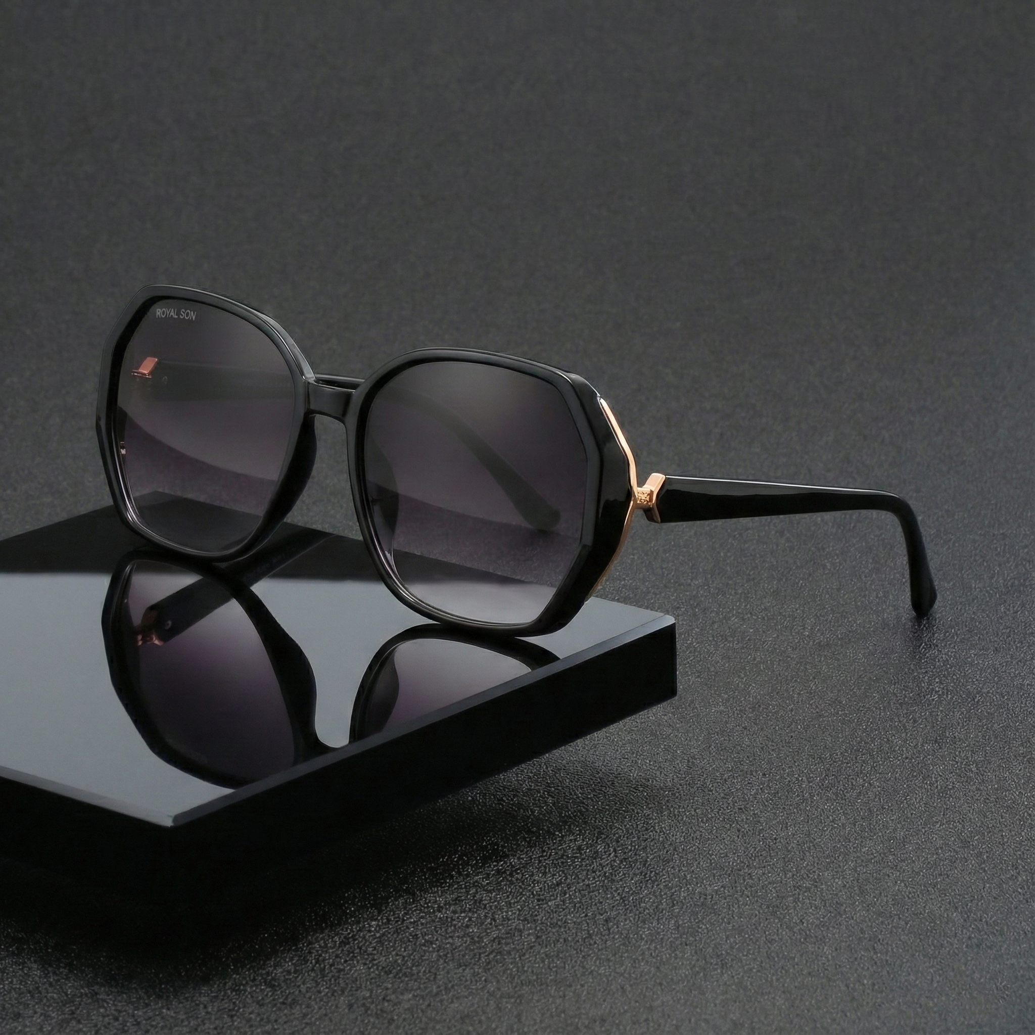 Royal Son Oversized Butterfly UV Protected Women Sunglasses - CHIWM00114-C1