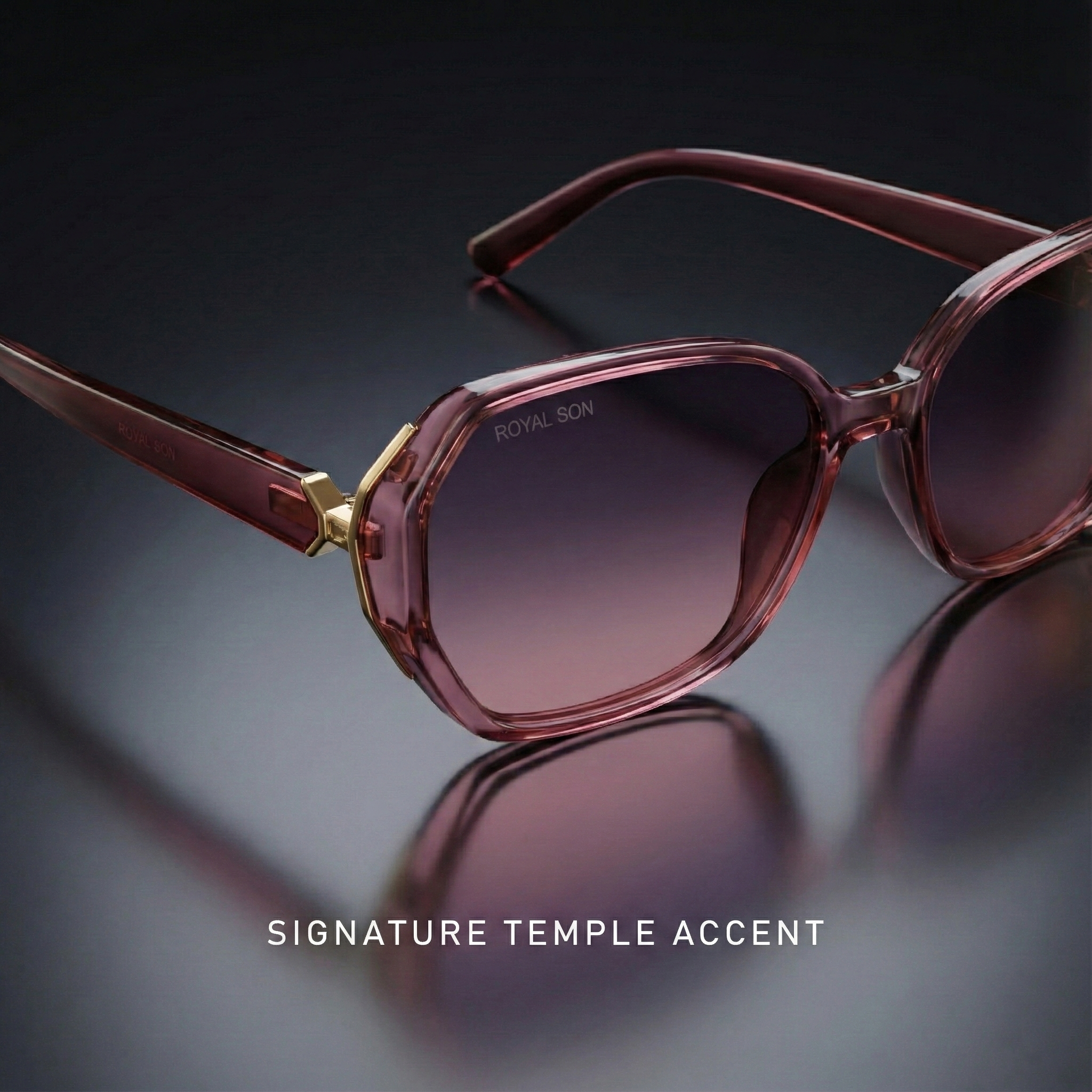 Royal Son Oversized Butterfly UV Protected Women Sunglasses - CHIWM00114-C4