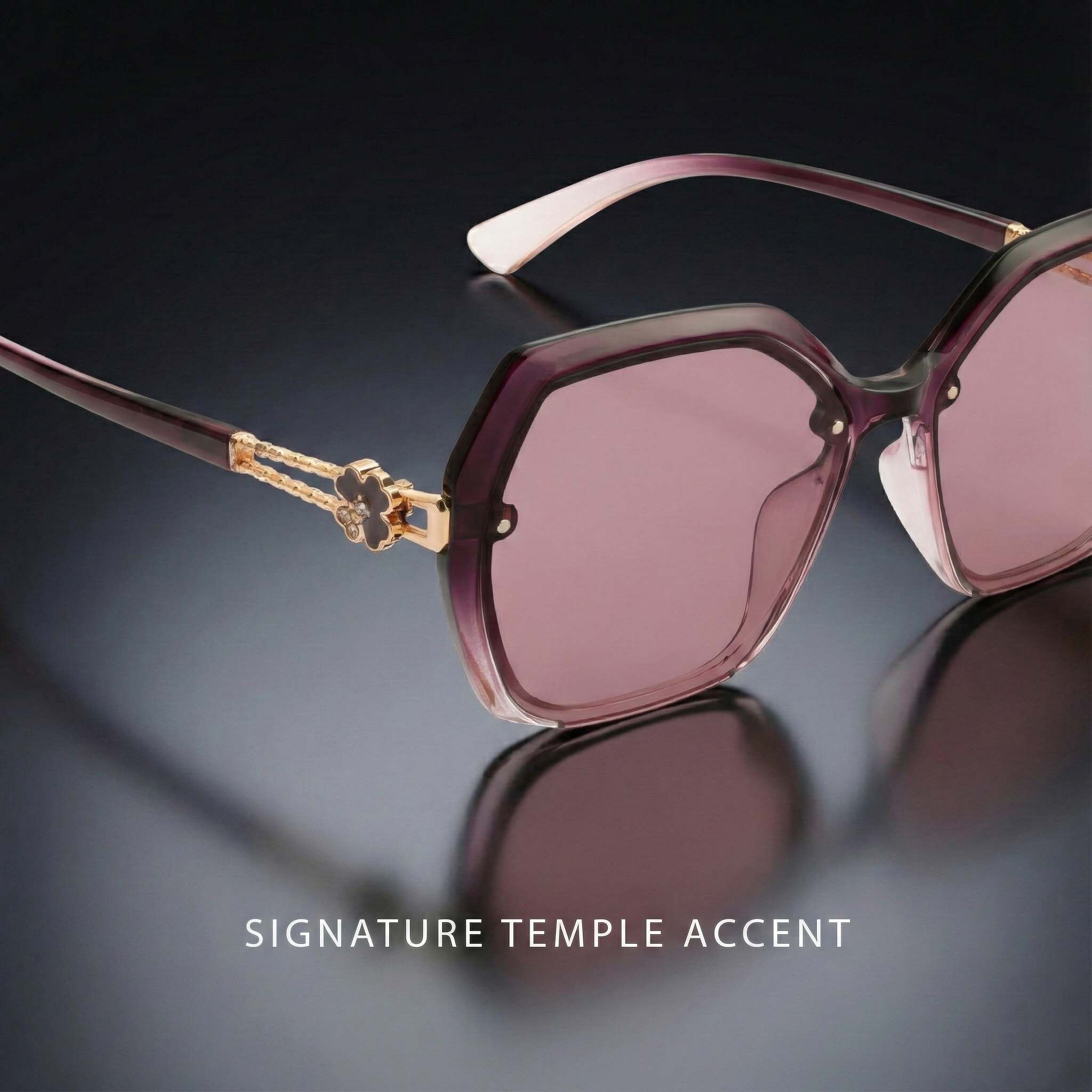 Royal Son Oversized Butterfly UV Protected Women Sunglasses - CHIWM00115-C5