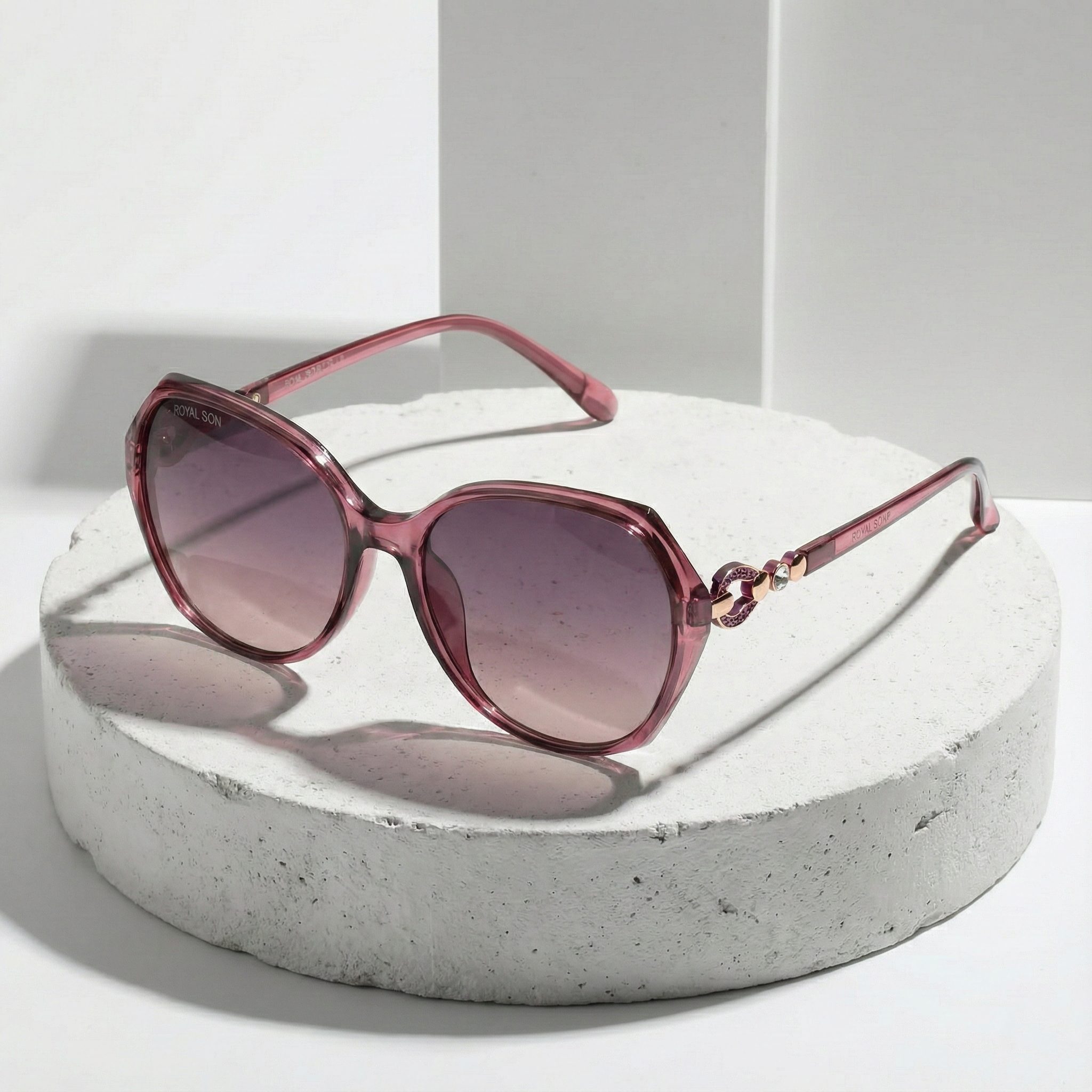 Royal Son Oversized Butterfly UV Protected Women Sunglasses - CHIWM00116-C4