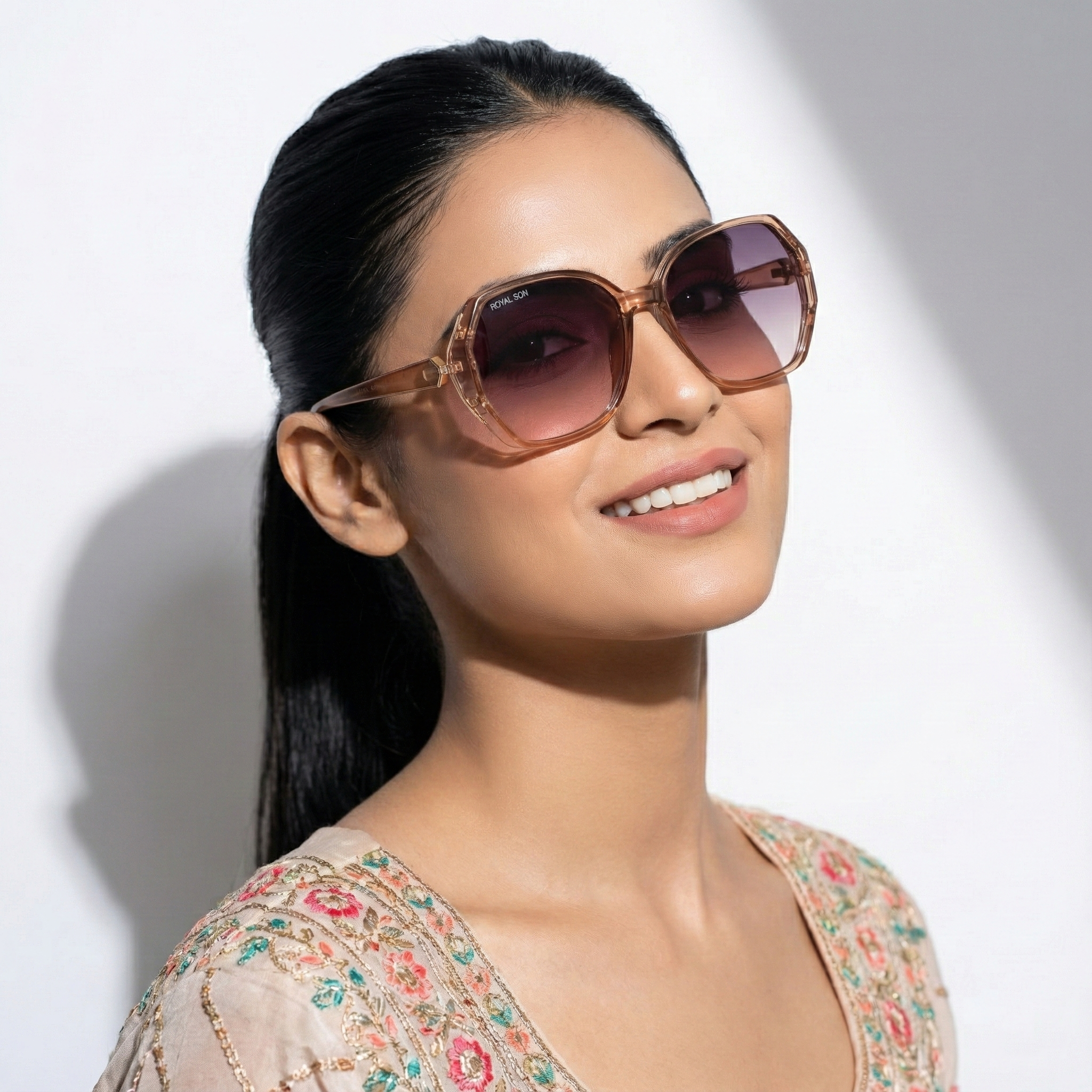 Royal Son Oversized Butterfly UV Protected Women Sunglasses - CHIWM00114-C3