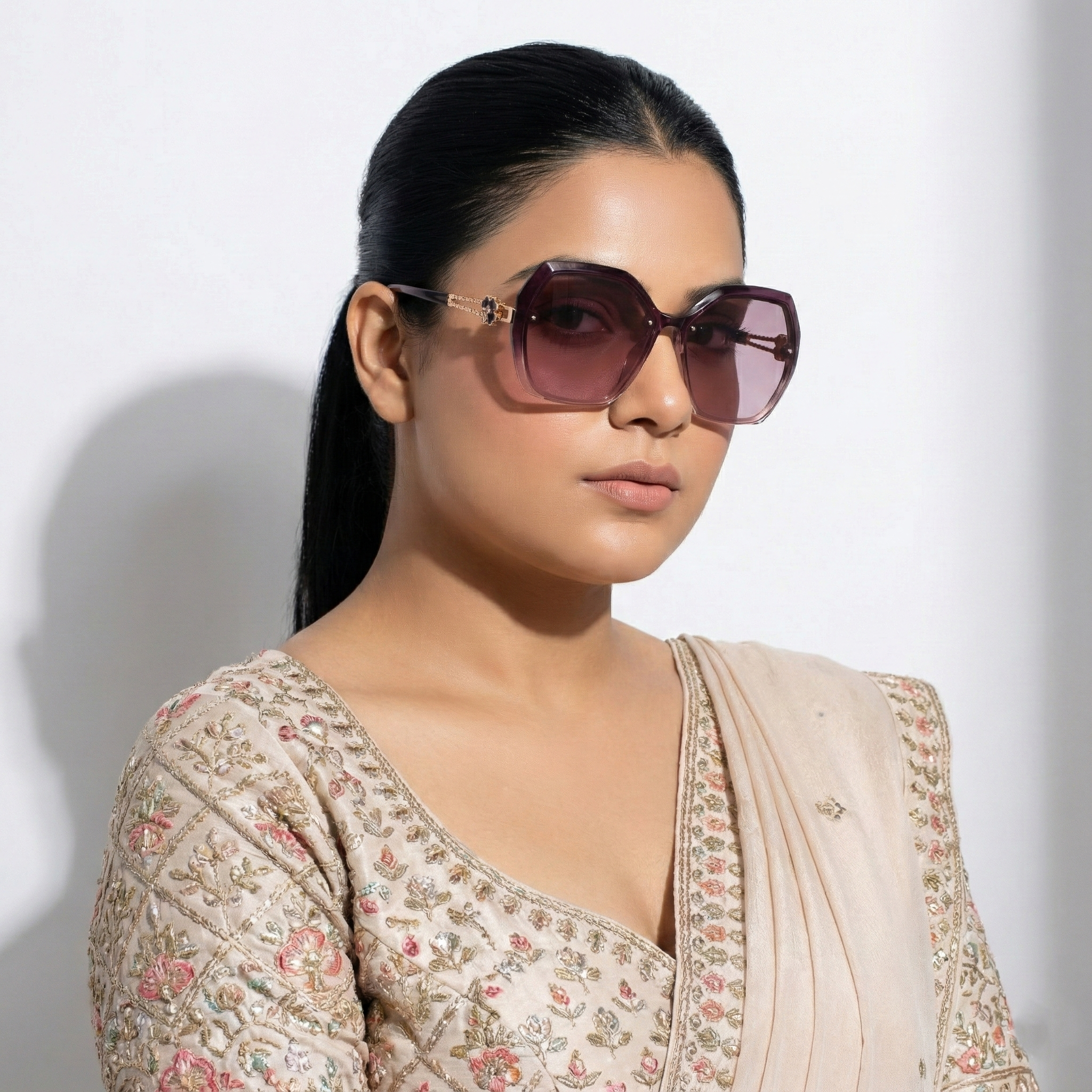 Royal Son Oversized Butterfly UV Protected Women Sunglasses - CHIWM00115-C5