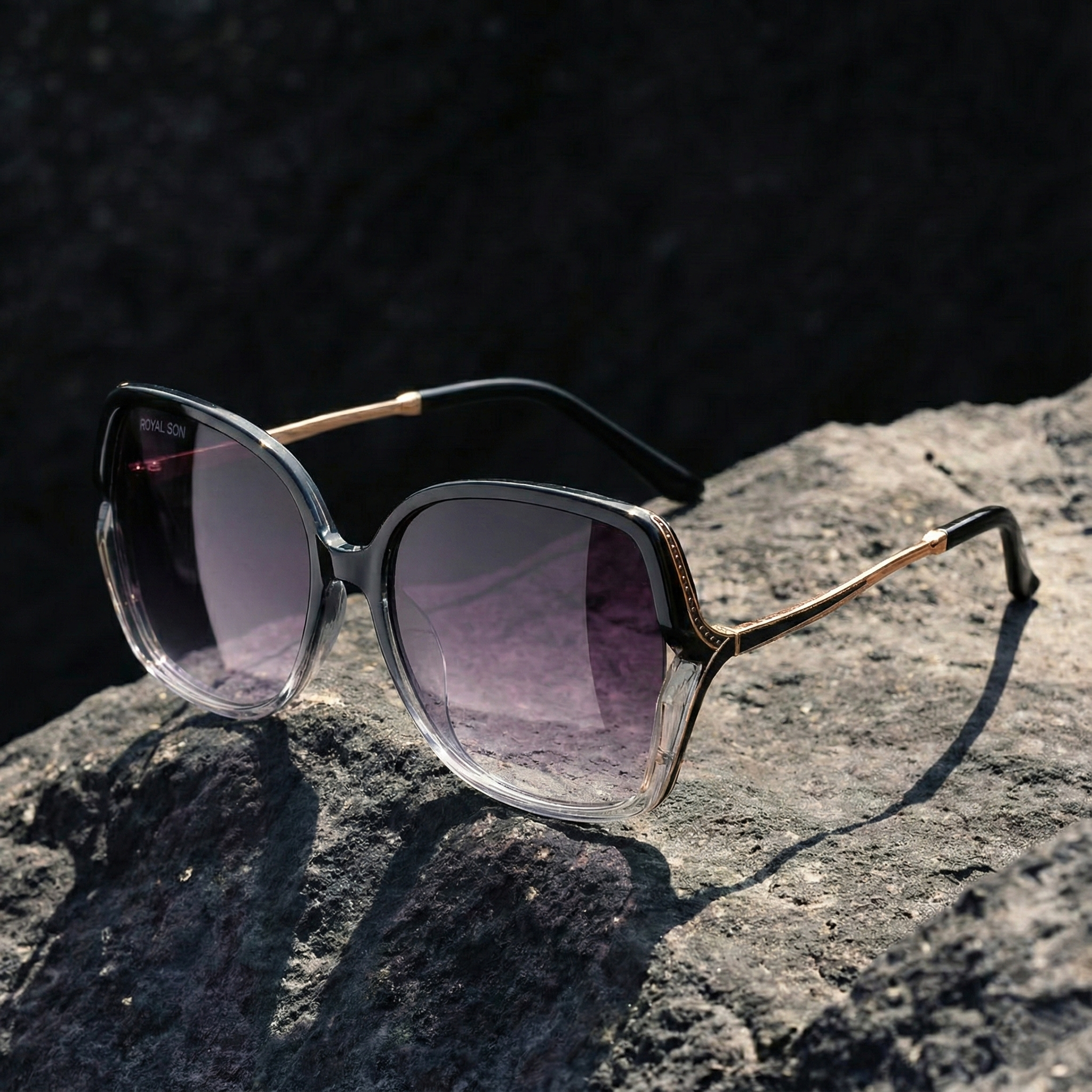 Royal Son Oversized Butterfly UV Protected Women Sunglasses - CHIWM00113-C2