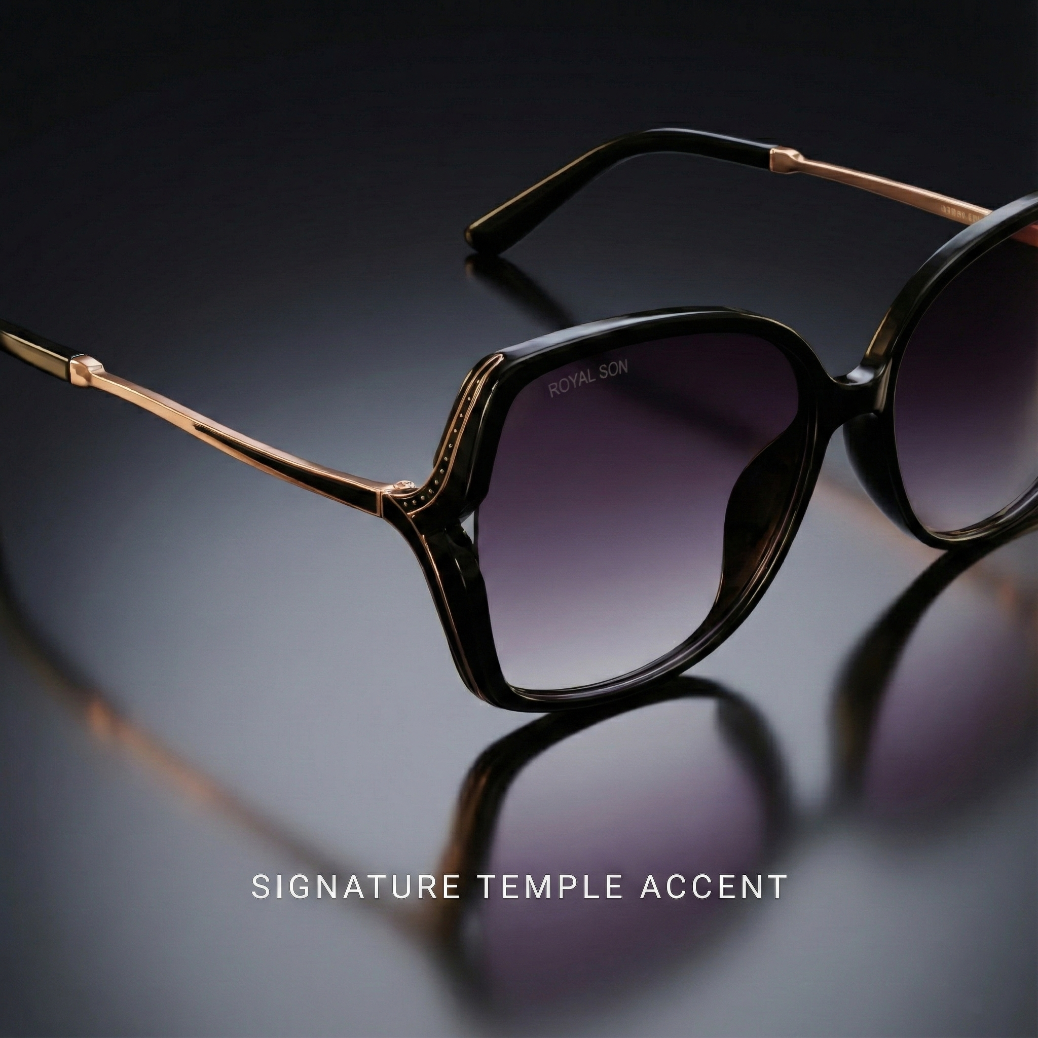 Royal Son Oversized Butterfly UV Protected Women Sunglasses - CHIWM00113-C1