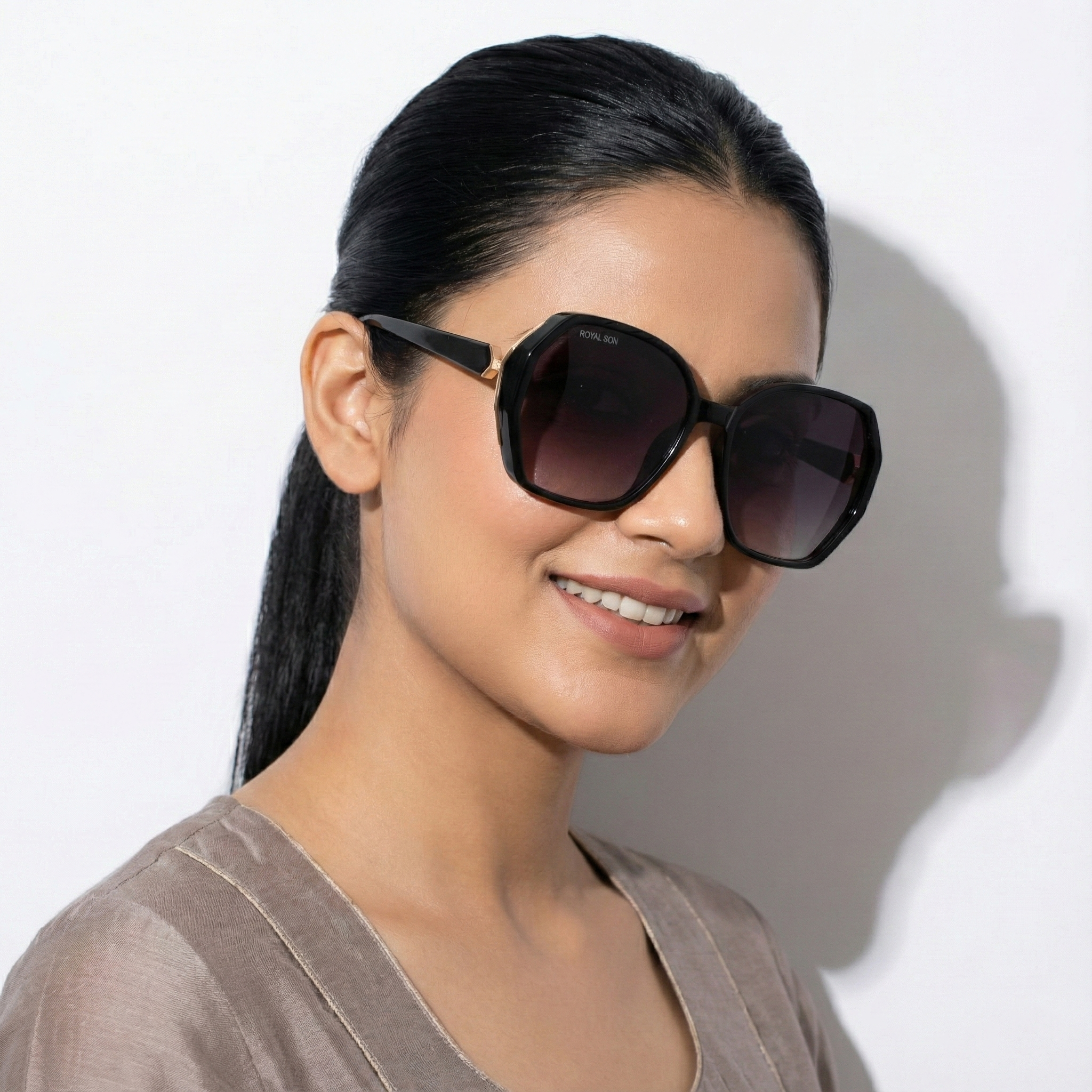 Royal Son Oversized Butterfly UV Protected Women Sunglasses - CHIWM00114-C1