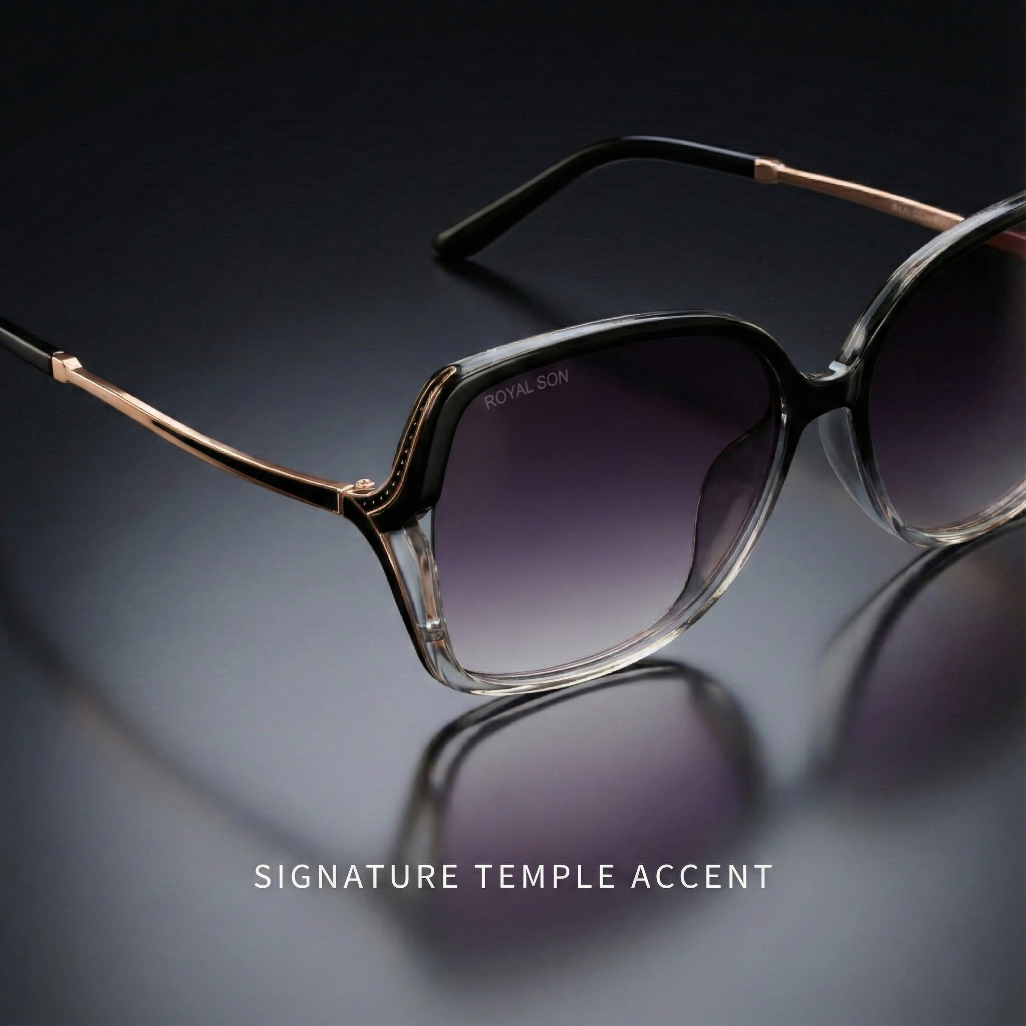Royal Son Oversized Butterfly UV Protected Women Sunglasses - CHIWM00113-C2