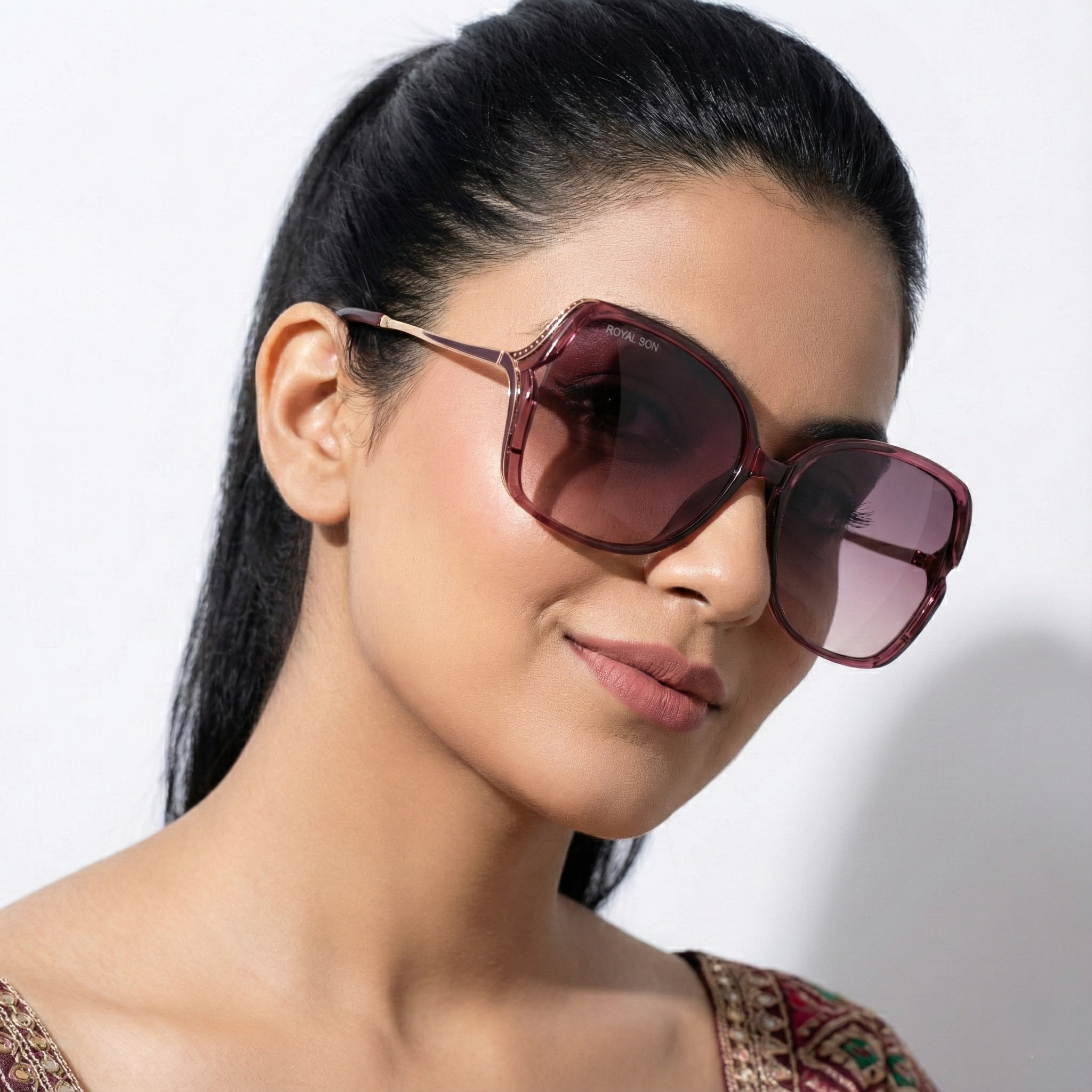 Royal Son Oversized Butterfly UV Protected Women Sunglasses - CHIWM00113-C4