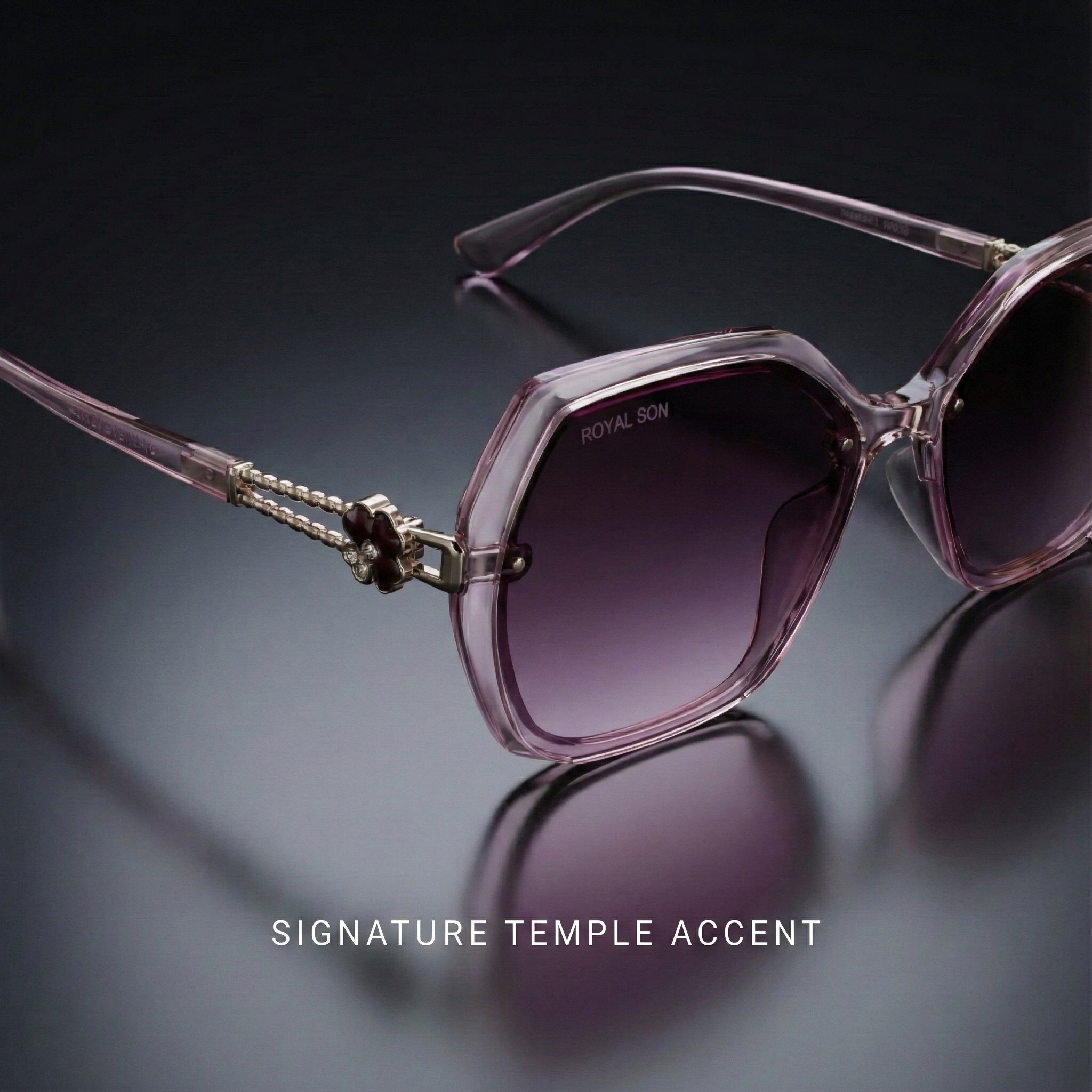 Royal Son Oversized Butterfly UV Protected Women Sunglasses - CHIWM00115-C3