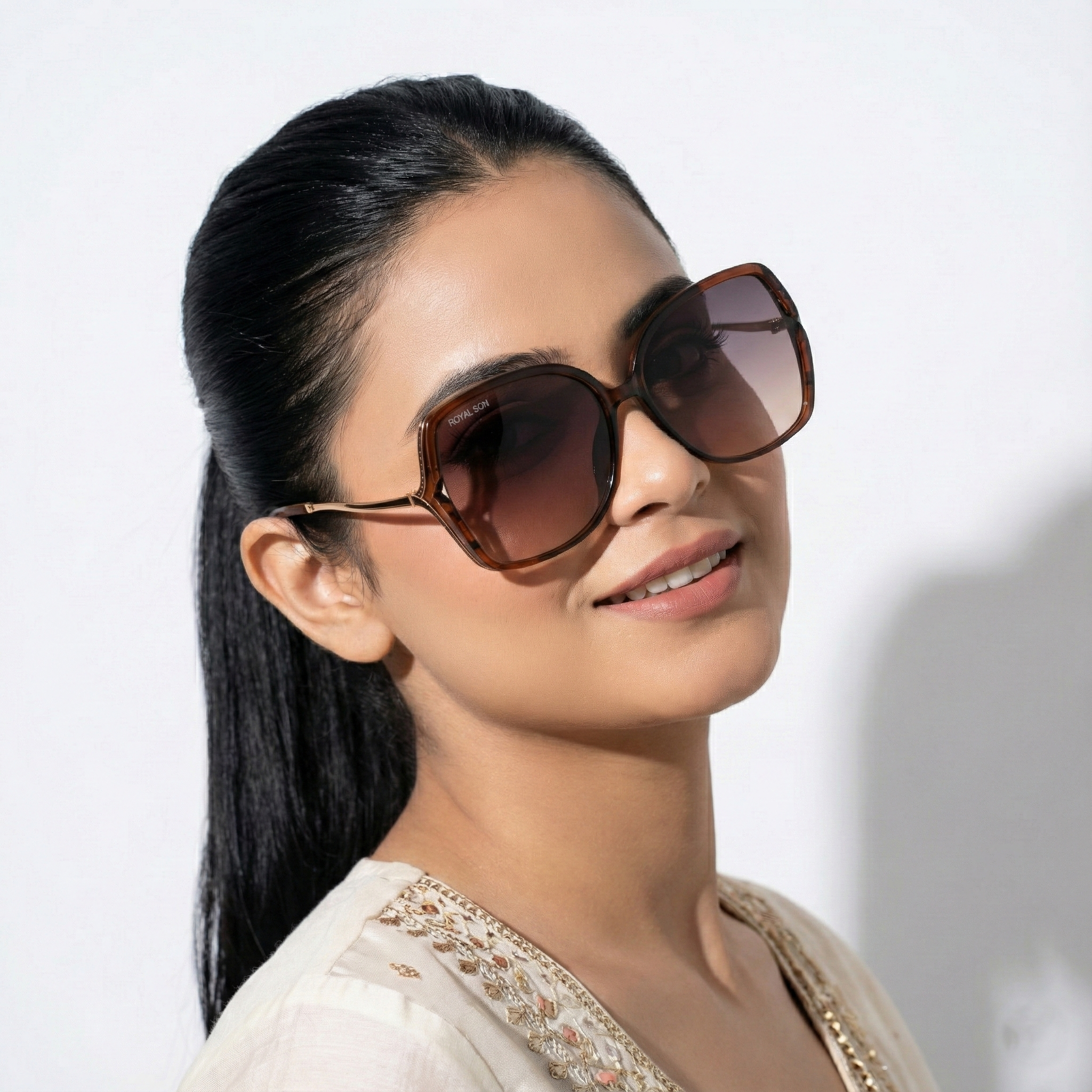 Royal Son Oversized Butterfly UV Protected Women Sunglasses - CHIWM00113-C3
