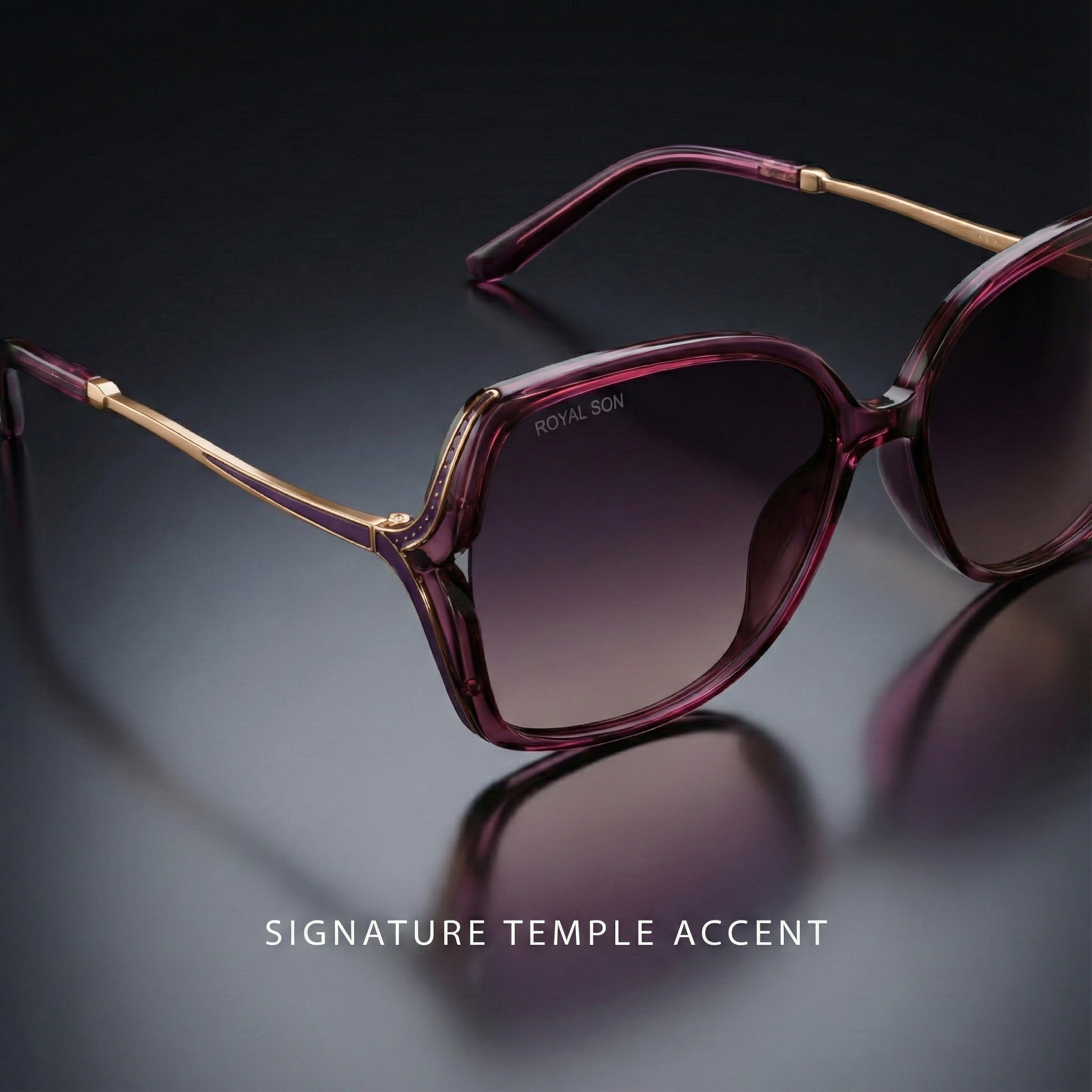 Royal Son Oversized Butterfly UV Protected Women Sunglasses - CHIWM00113-C4