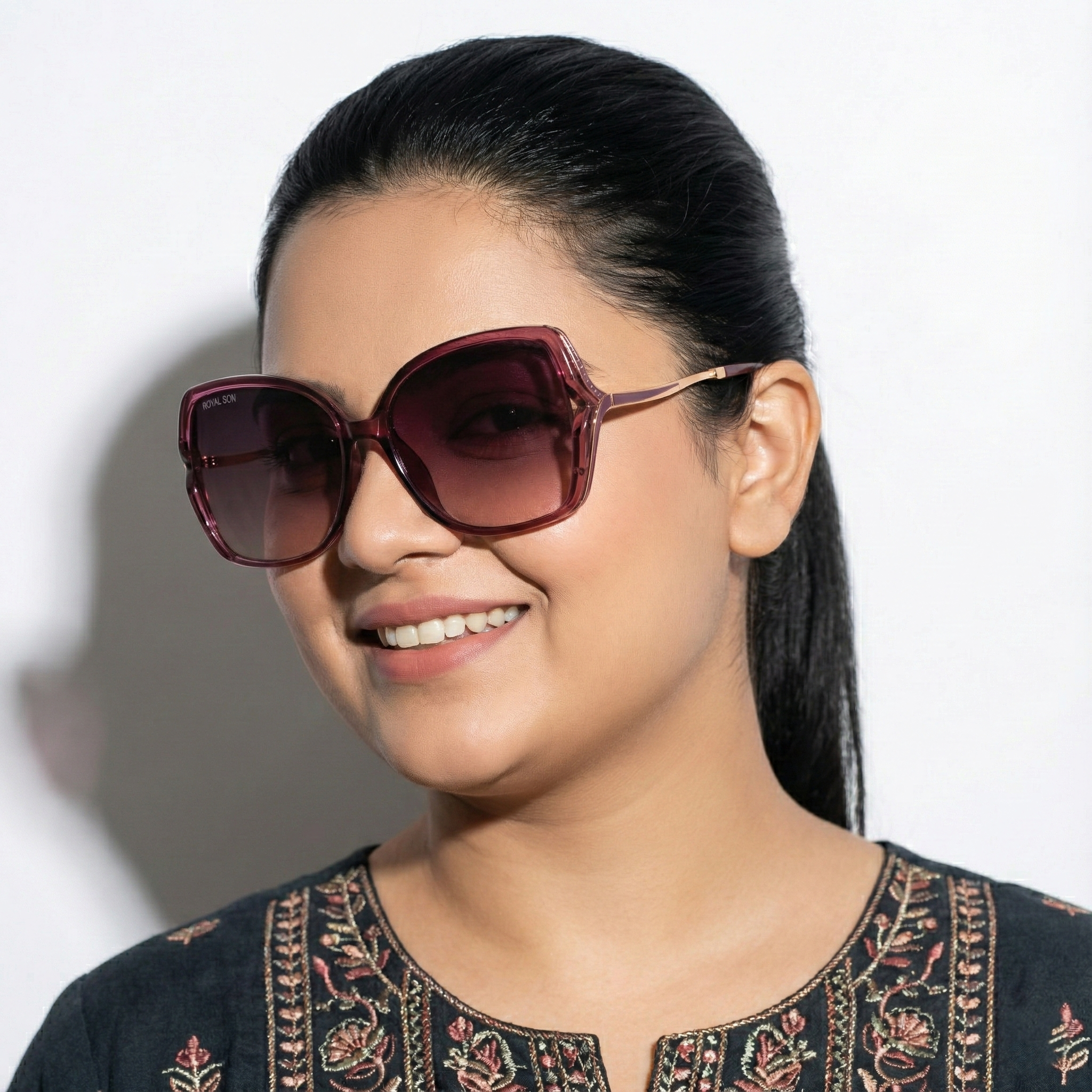 Royal Son Oversized Butterfly UV Protected Women Sunglasses - CHIWM00113-C4