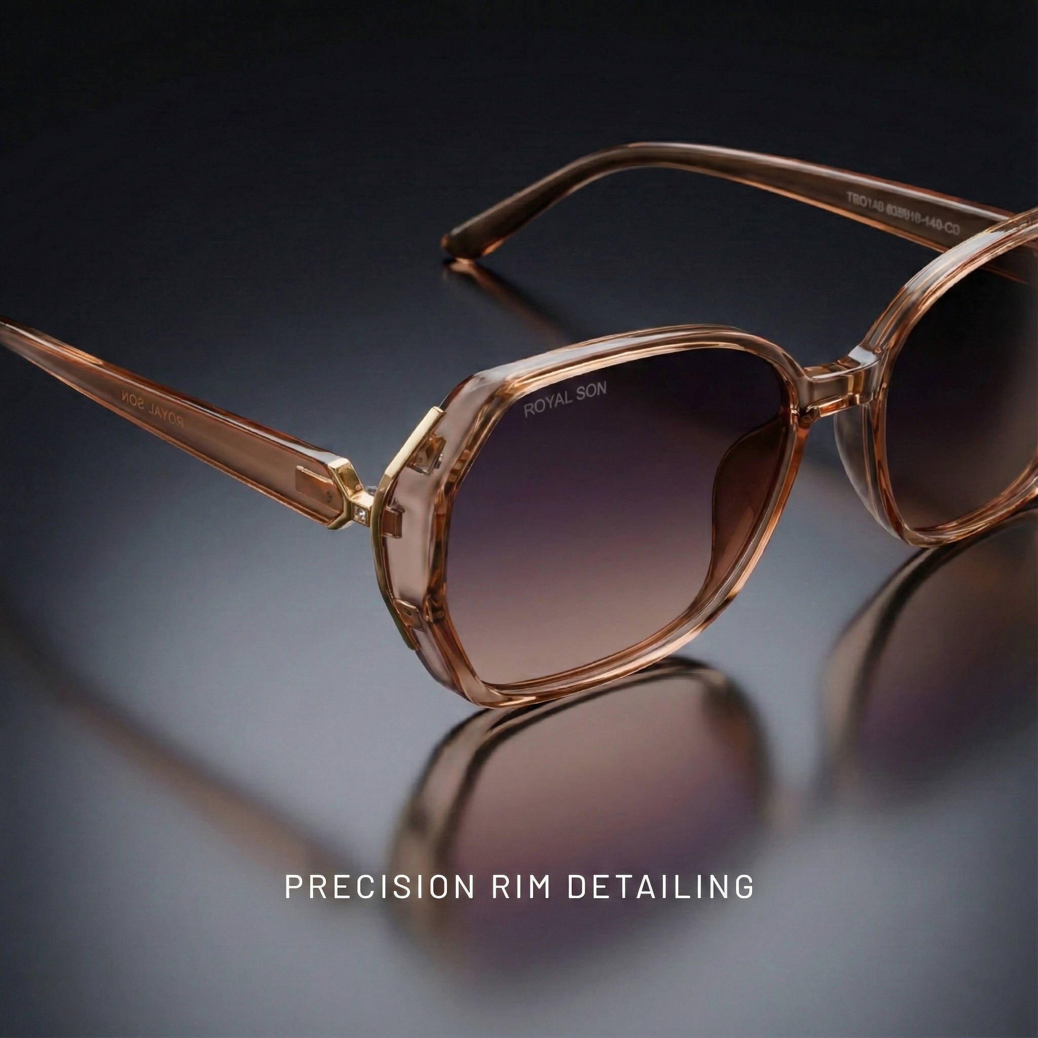 Royal Son Oversized Butterfly UV Protected Women Sunglasses - CHIWM00114-C3