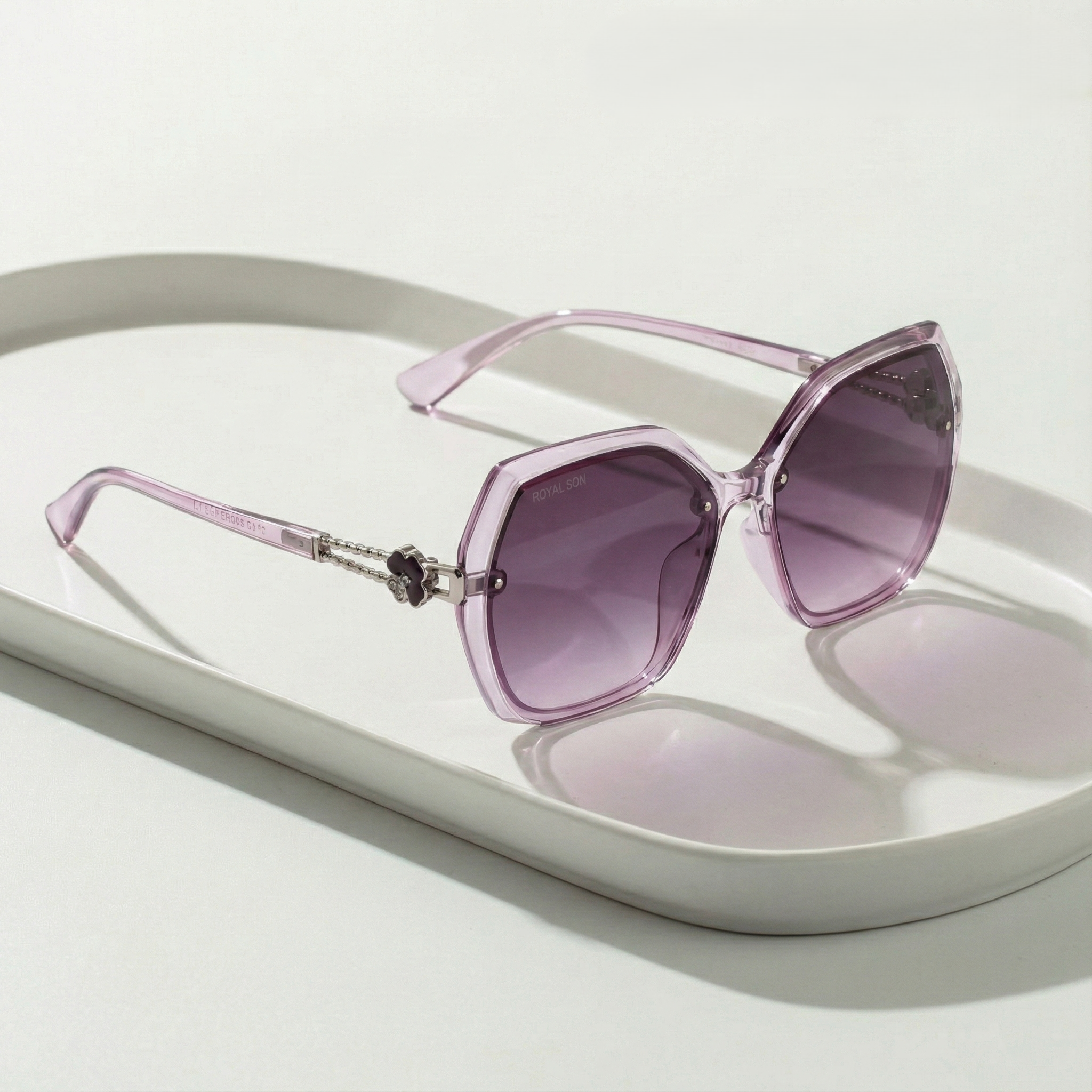 Royal Son Oversized Butterfly UV Protected Women Sunglasses - CHIWM00115-C3