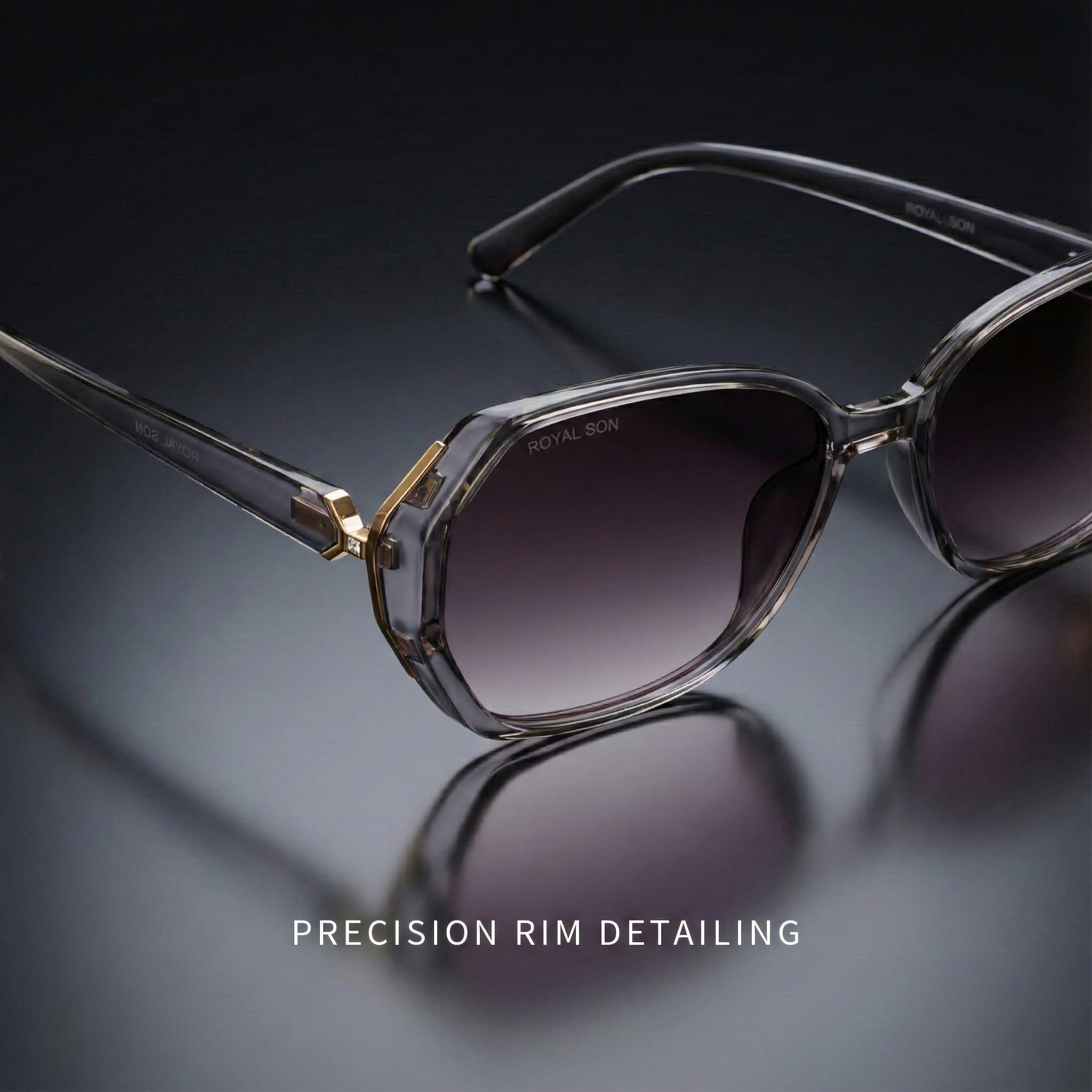 Royal Son Oversized Butterfly UV Protected Women Sunglasses - CHIWM00114-C2