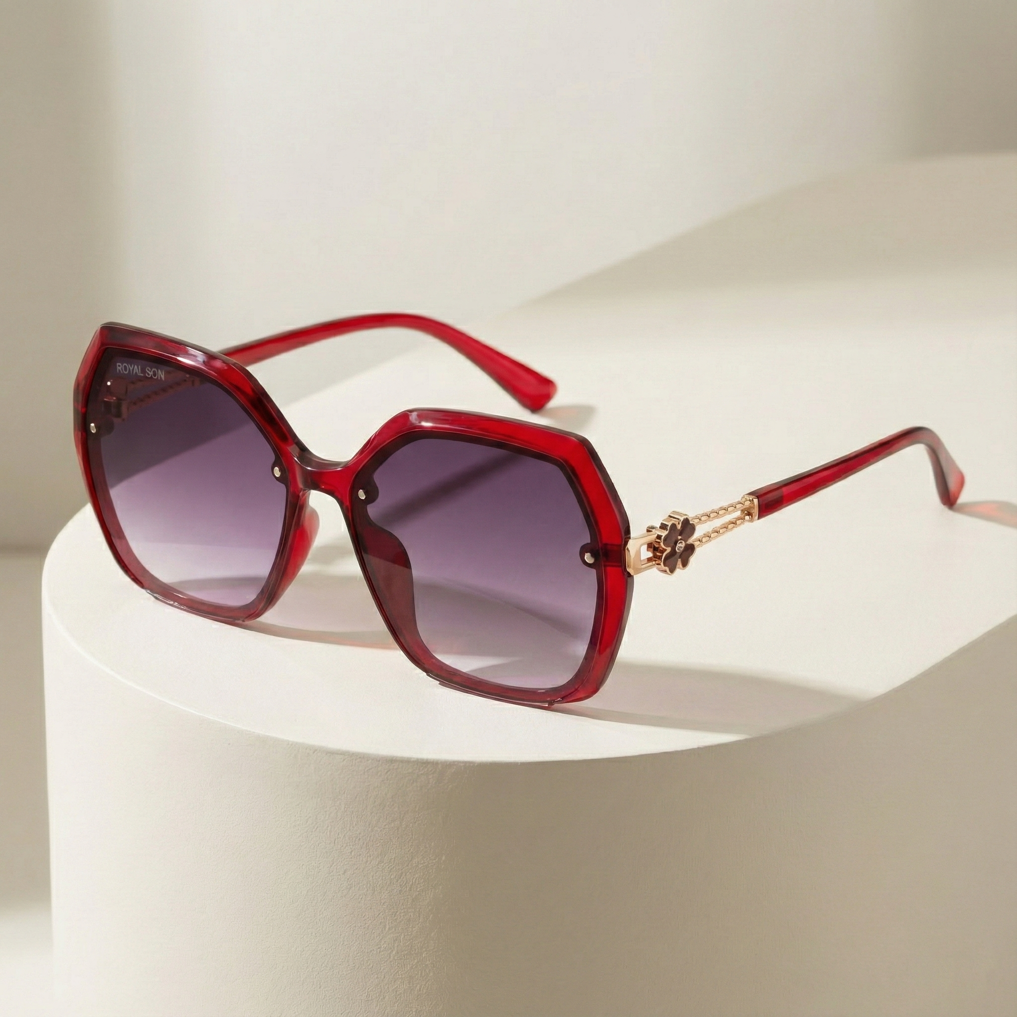 Royal Son Oversized Butterfly UV Protected Women Sunglasses - CHIWM00115-C6