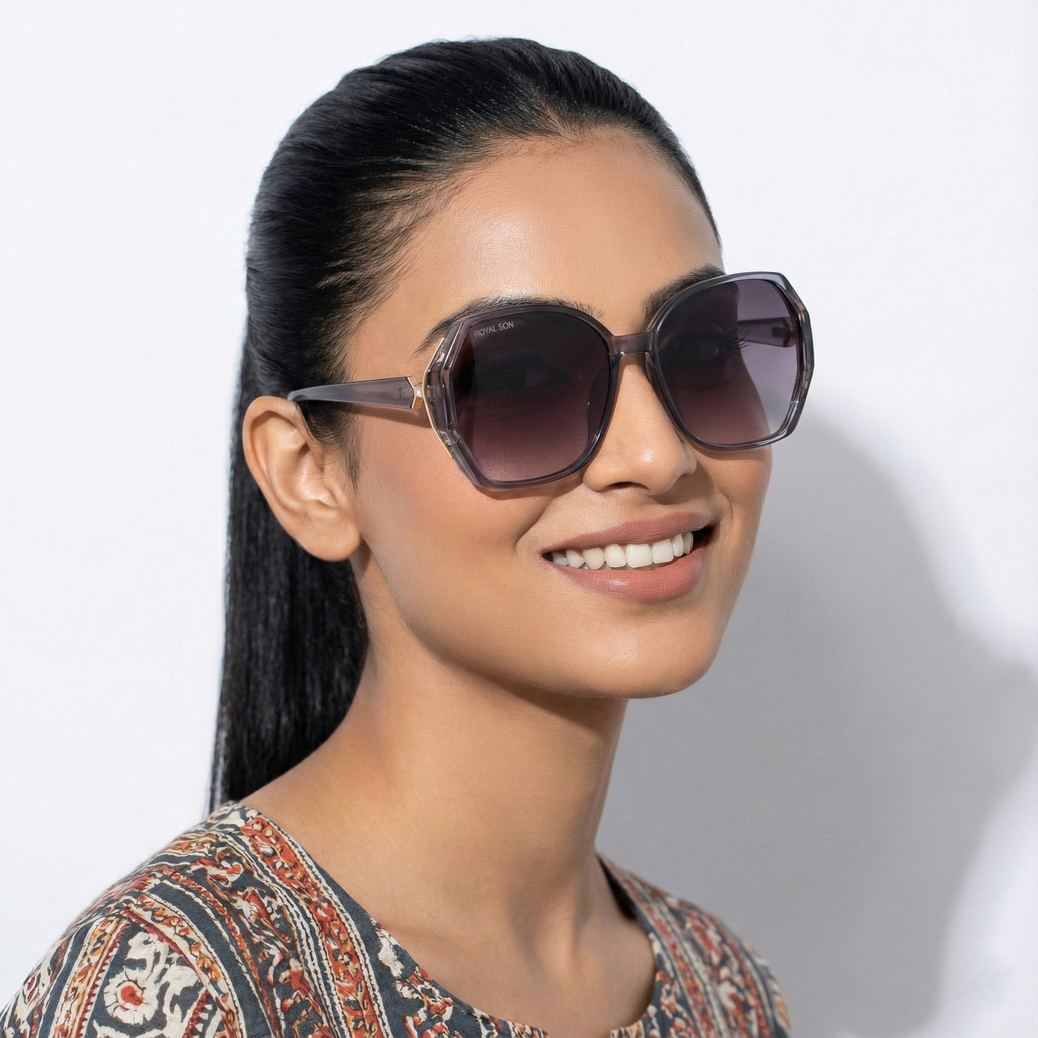 Royal Son Oversized Butterfly UV Protected Women Sunglasses - CHIWM00114-C2