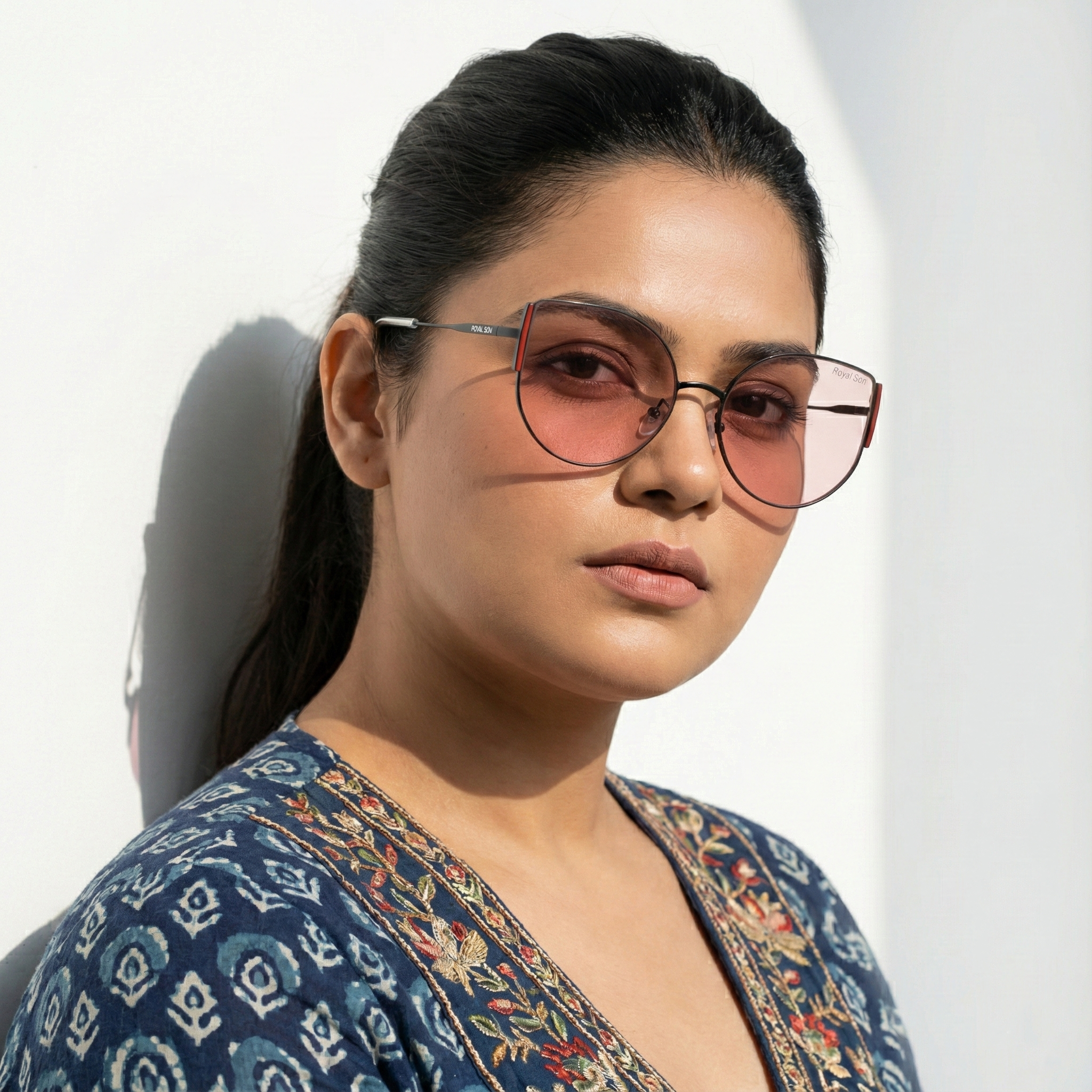 Royal Son Cat-Eye Oversized UV Protected Women Sunglasses - CHI0077