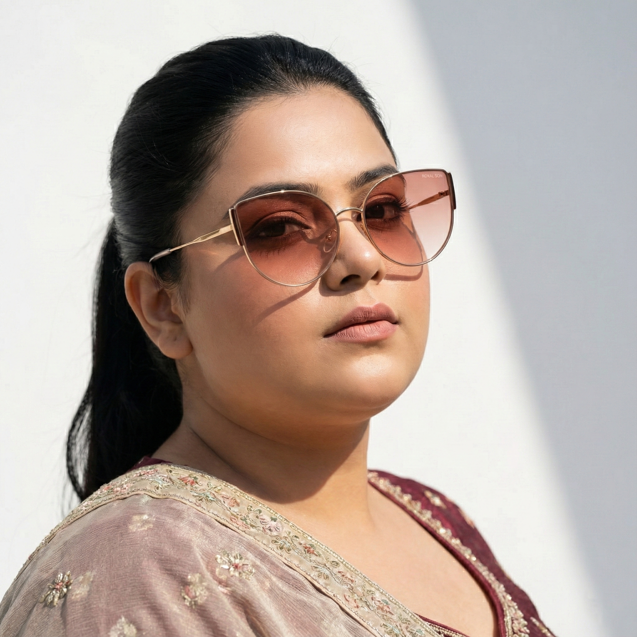 Royal Son Cat-Eye Oversized UV Protected Women Sunglasses - CHI0055