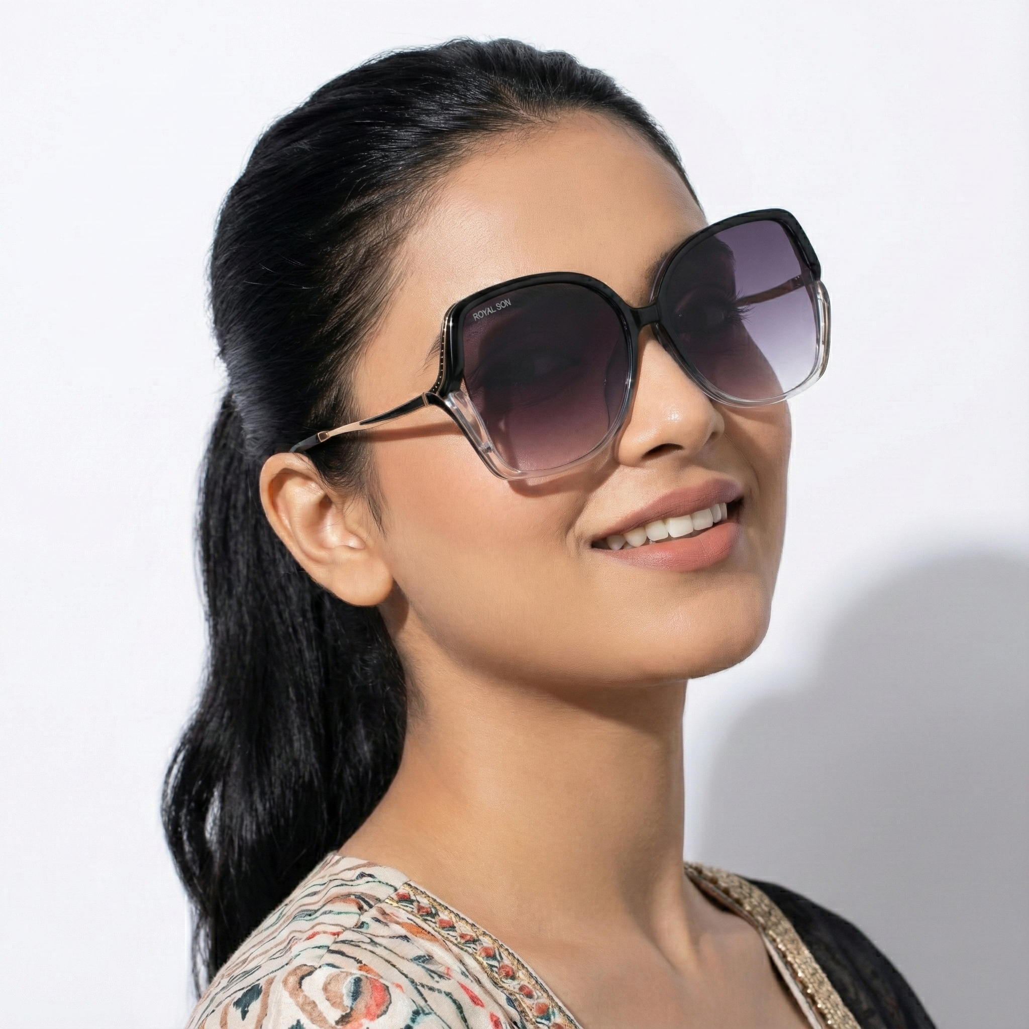 Royal Son Oversized Butterfly UV Protected Women Sunglasses - CHIWM00113-C2