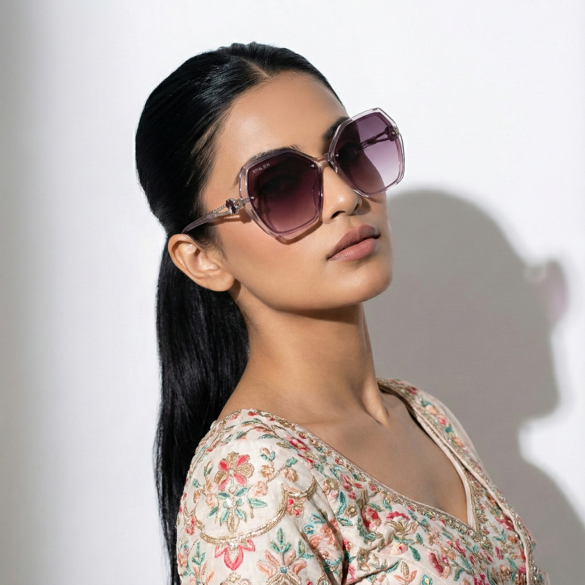 Royal Son Oversized Butterfly UV Protected Women Sunglasses - CHIWM00115-C3