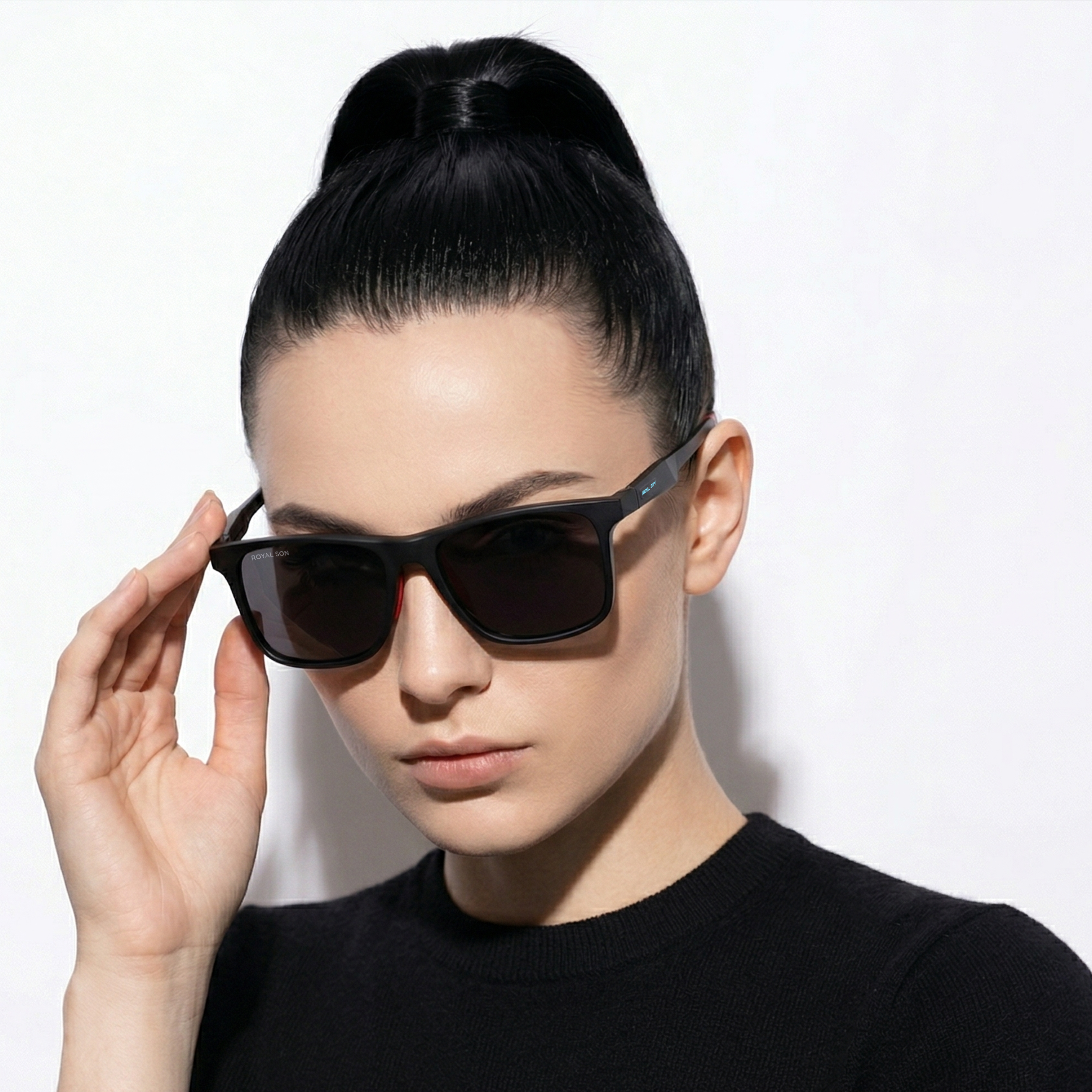 Royal Son Black Cooling Polarized Sunglasses For Men - SG-RS1010-C1