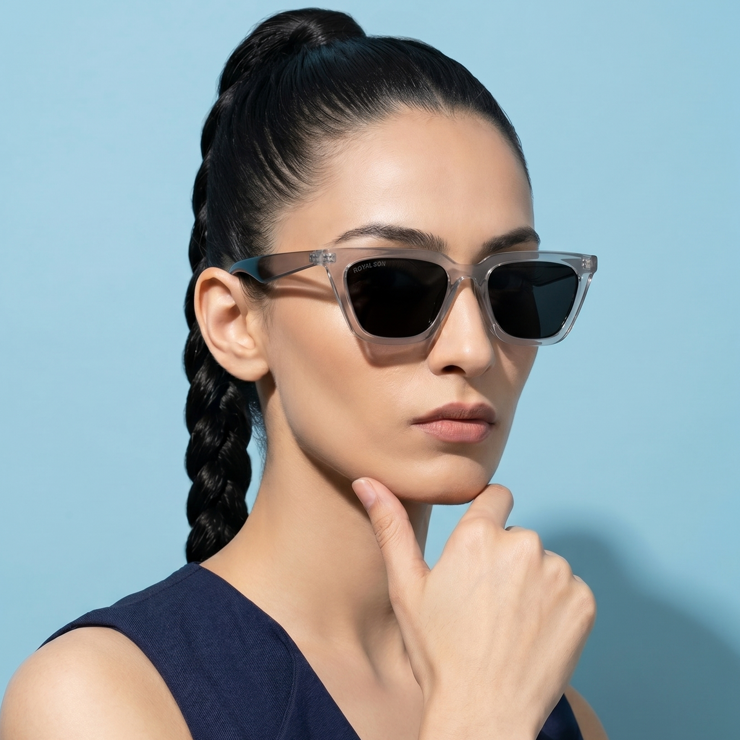 Royal Son Square UV Protection Men Women Sunglasses - CHI00126-C6