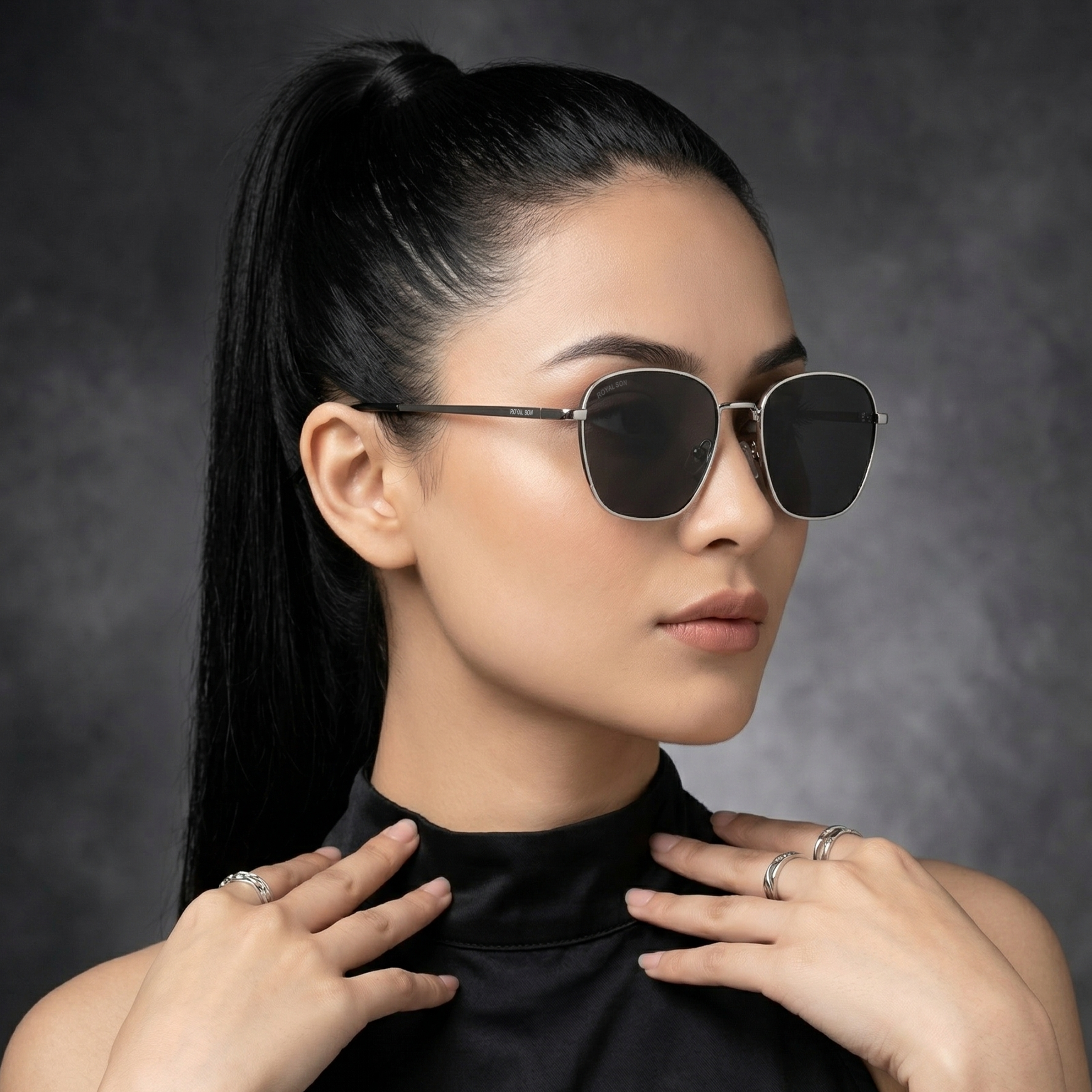 Royal Son Stylish UV Protection Square Sunglasses for Men & Women - SG-RS4040-C2