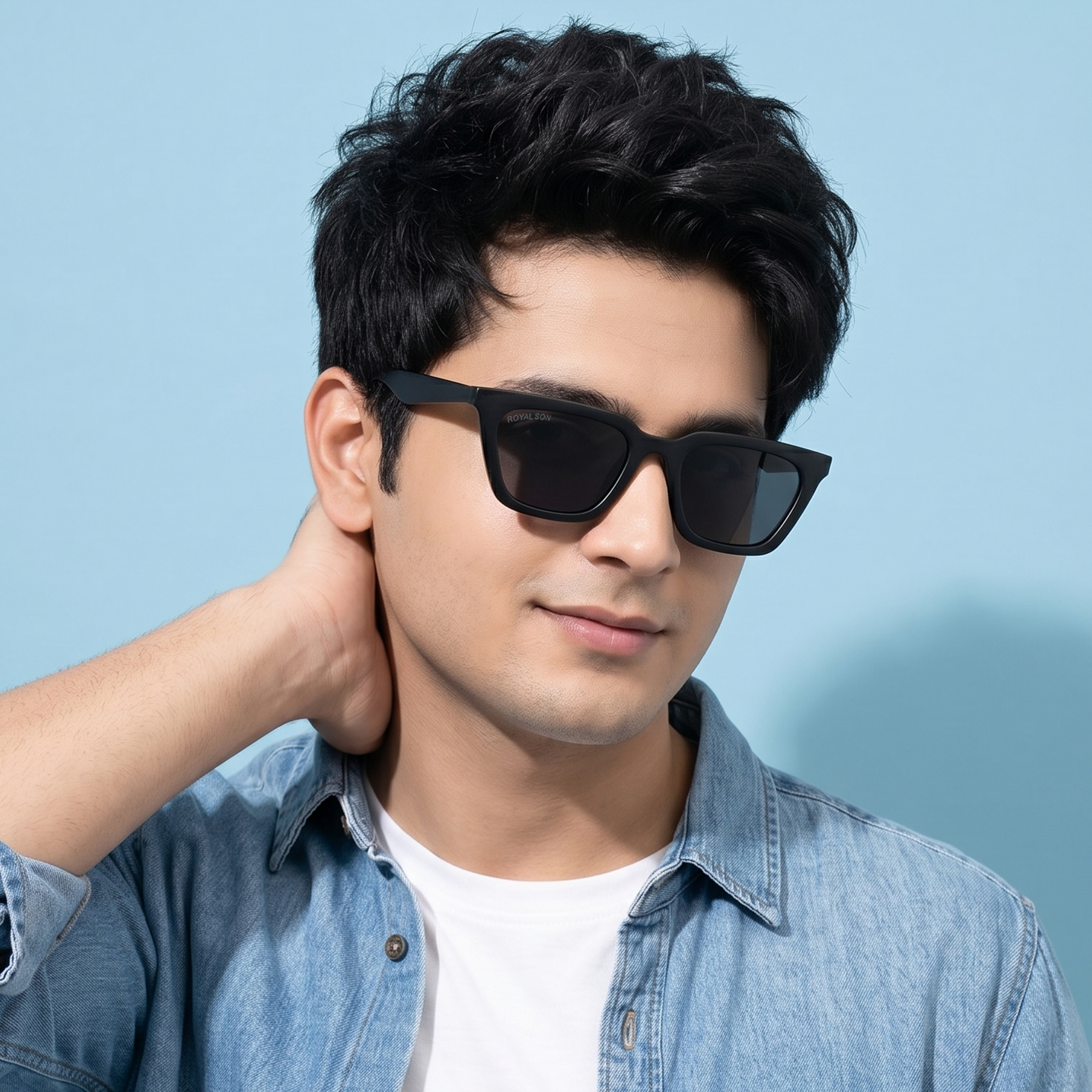 Royal Son Square UV Protection Men Women Sunglasses - CHI00126-C4