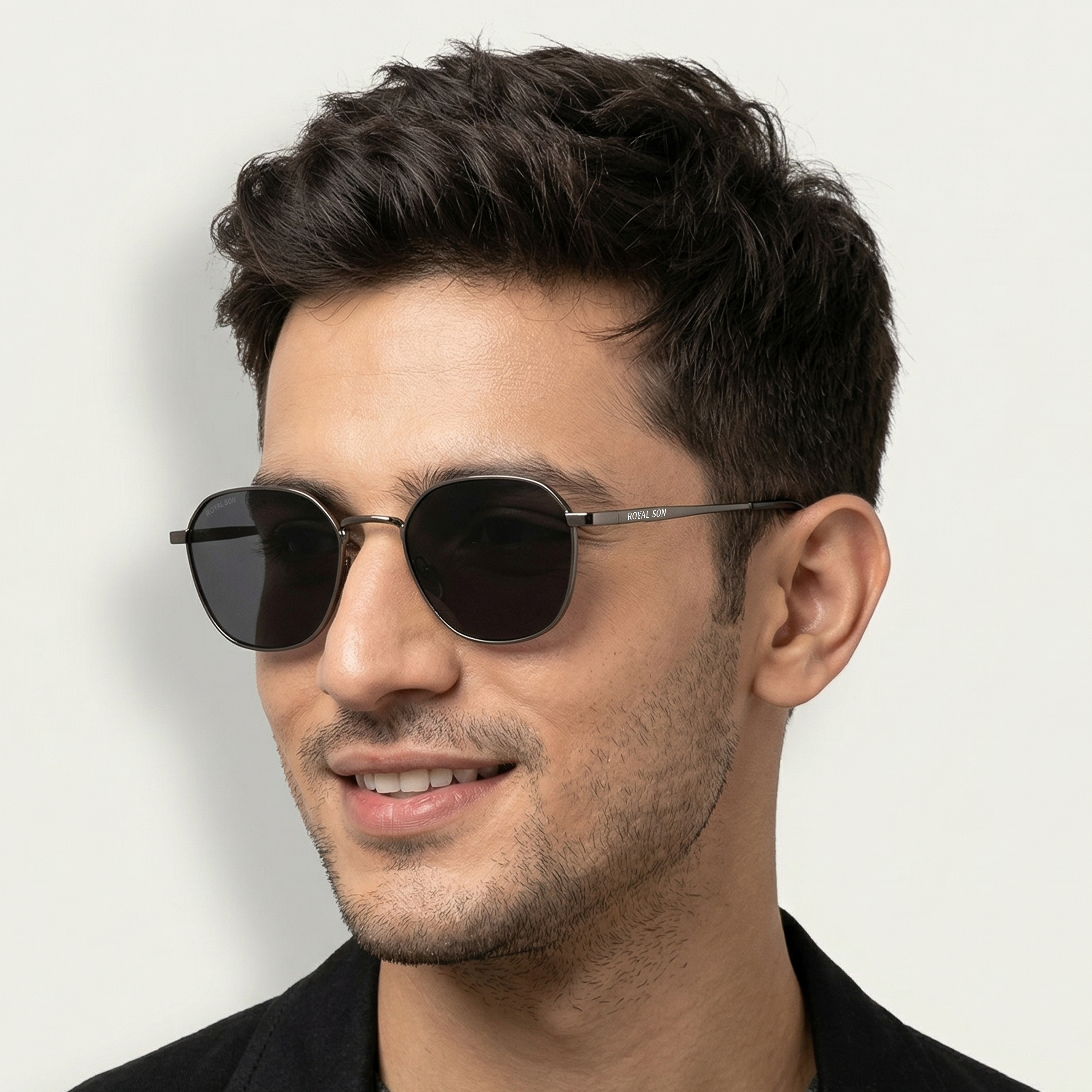 ROYAL SON Stylish Square Polarized Sunglasses with UV Protection For Men and Women - SG-RS6060-C1