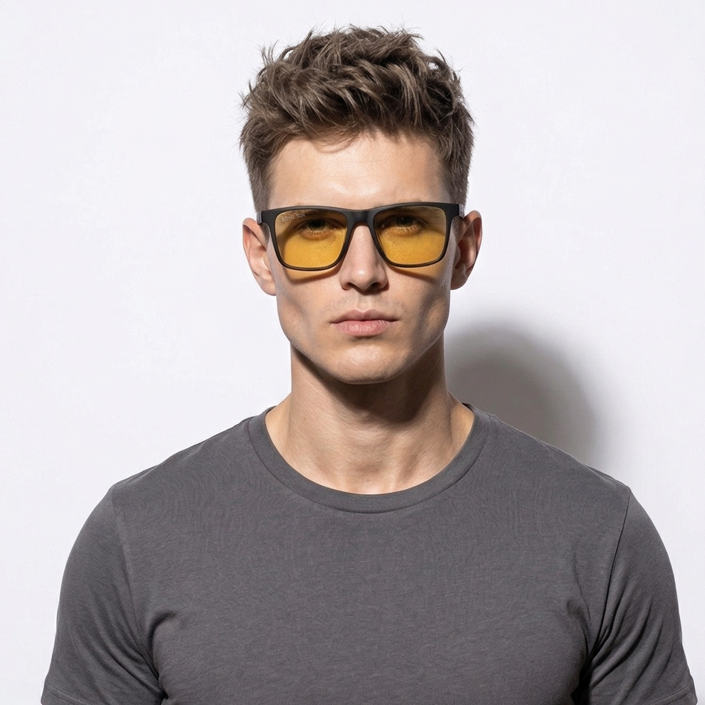 Royal Son Yellow Night Driving Polarized Sunglasses For Men - SG-RS1010-C2