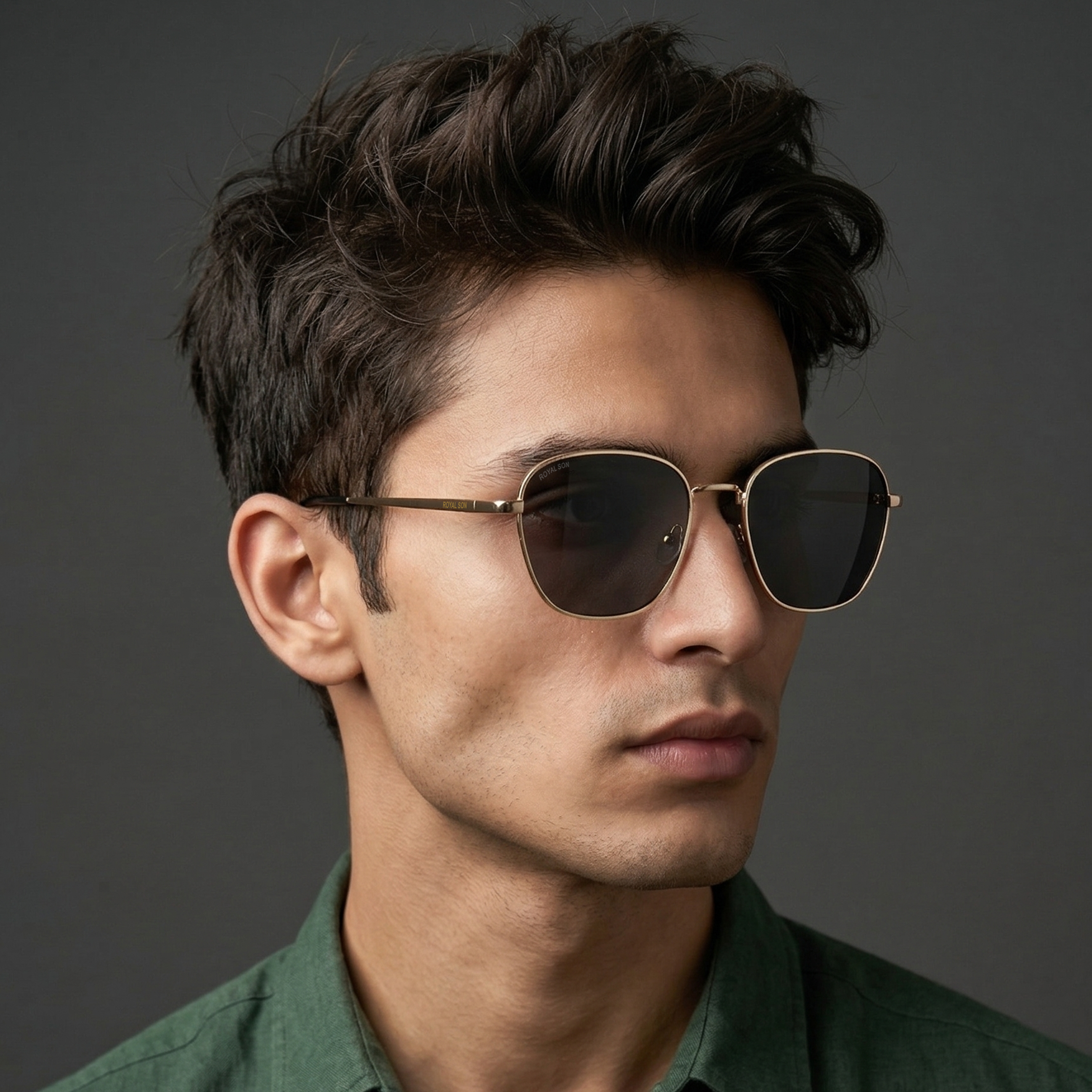 Royal Son Cooling UV Protection Square Sunglasses for Men & Women - SG-RS4040-C3