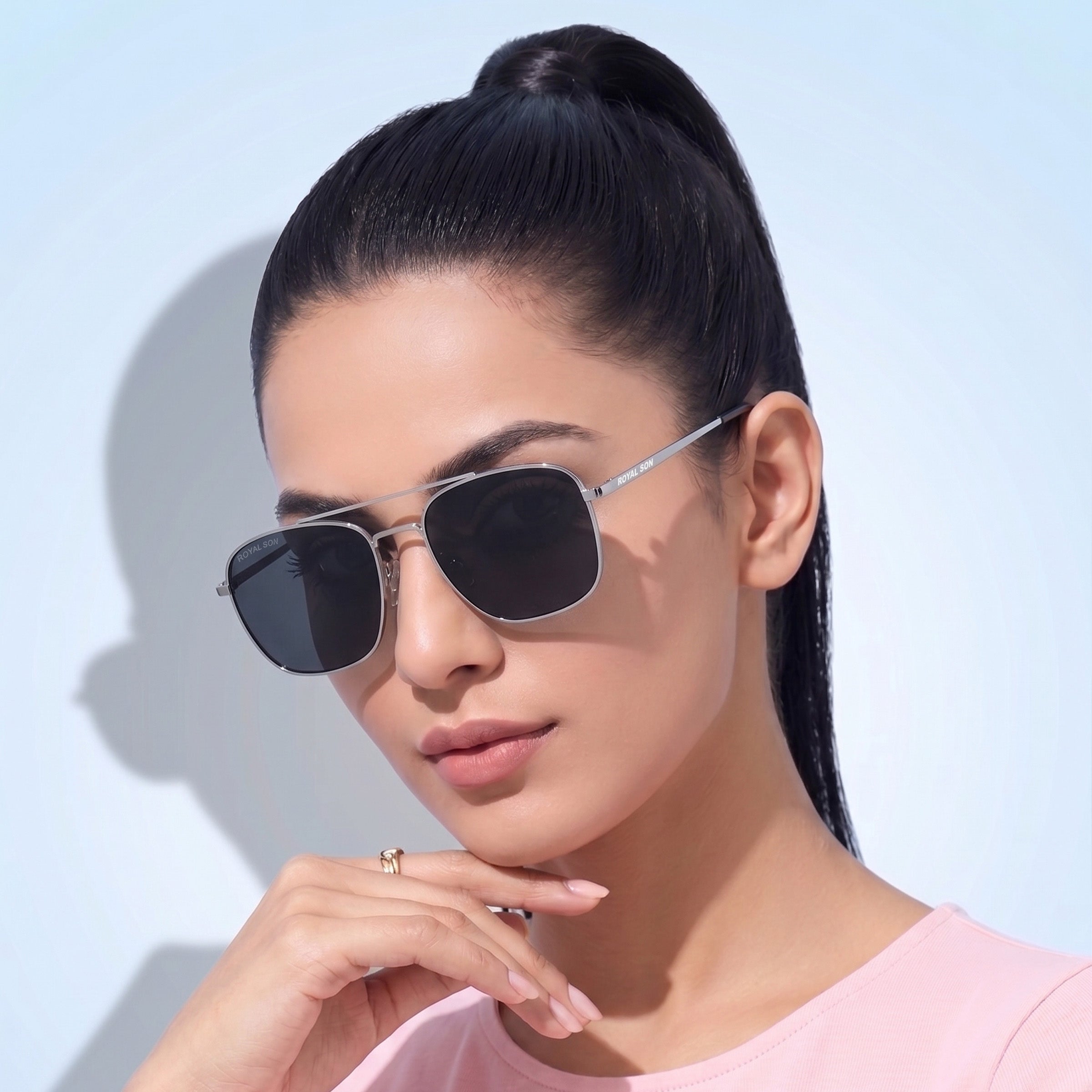 ROYAL SON UV Protected Square Sunglasses For Men And Women - RS0038AV