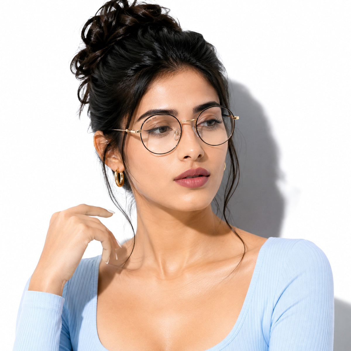Royal Son Round Men Women Eye Glasses - SF001-C2