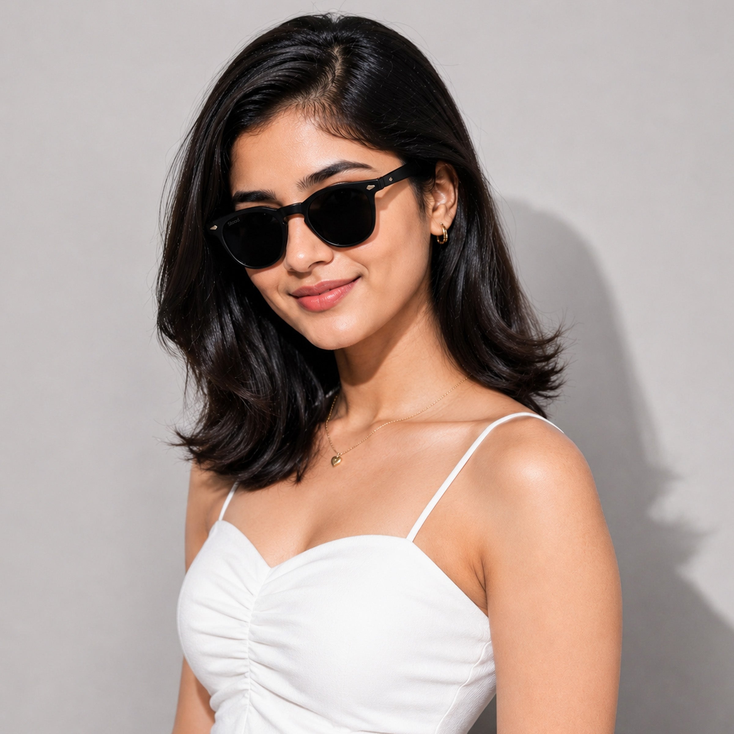 Stood Round Black UV Protection Sunglasses For Men & Women Stylish – SG-STD0026-C1