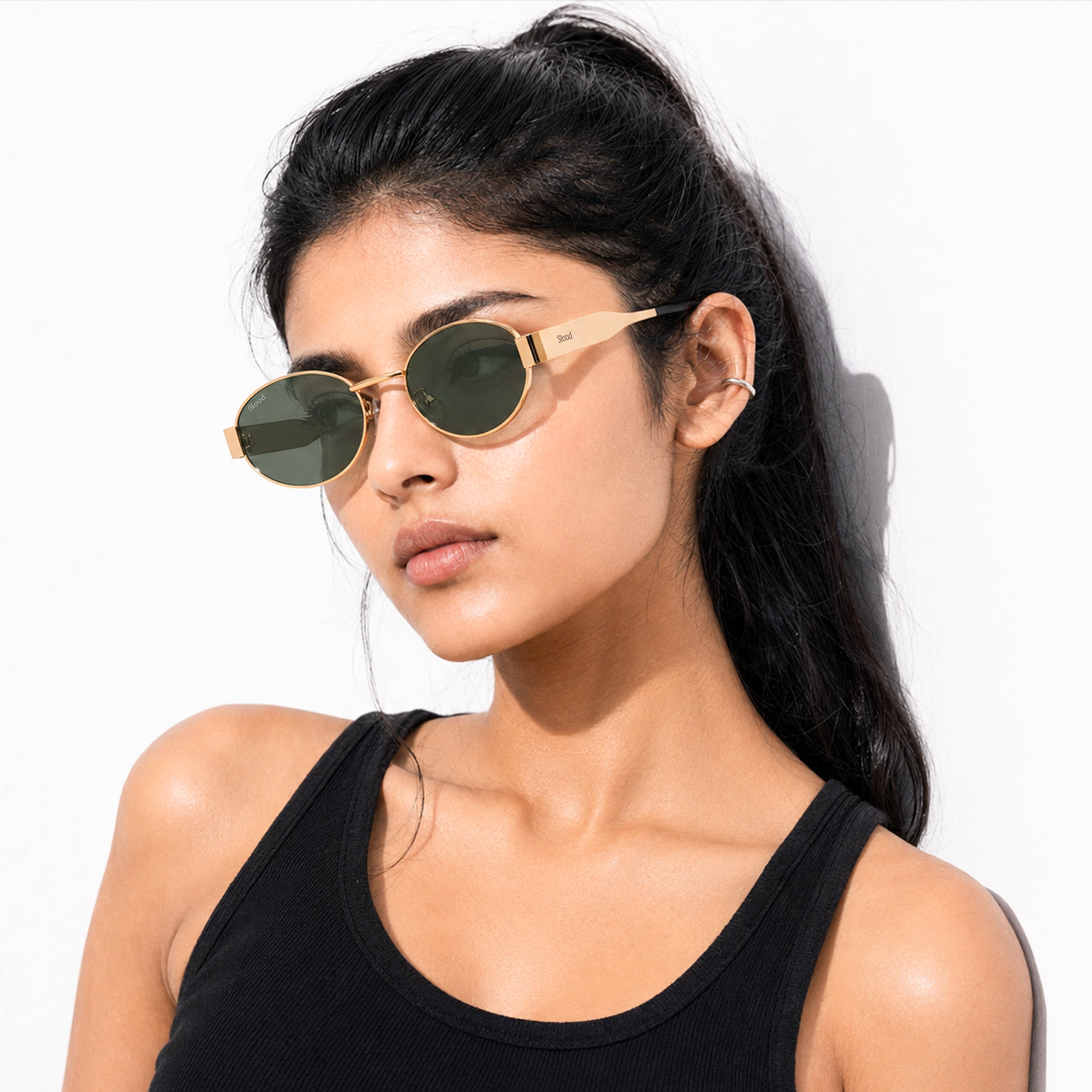 Stood Oval Green UV Protection Goggles For Men & Women Sunglasses – SG-STD0023-C4