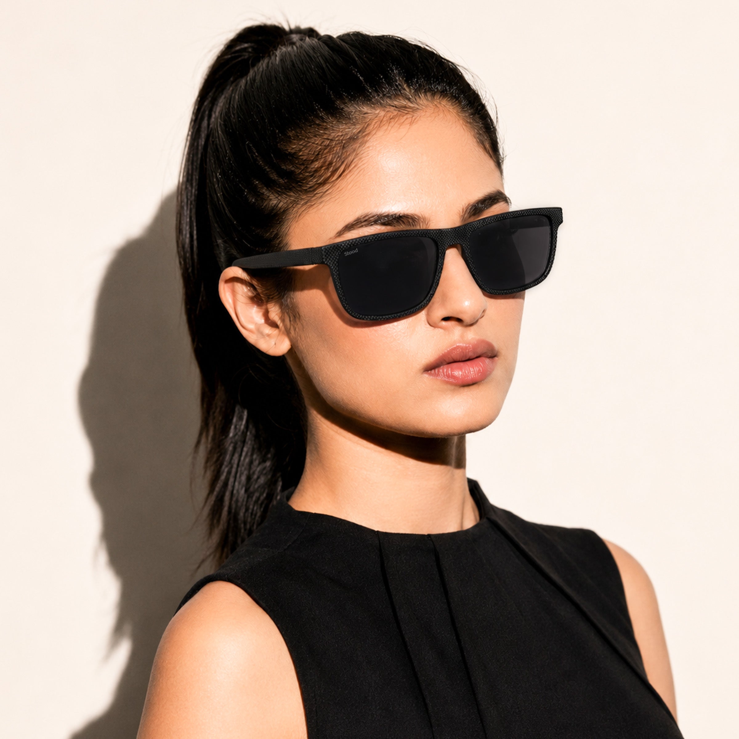 Stood Square Black Polarized UV Protection Sunglasses For Men & Women Stylish – SG-STD0022-C1