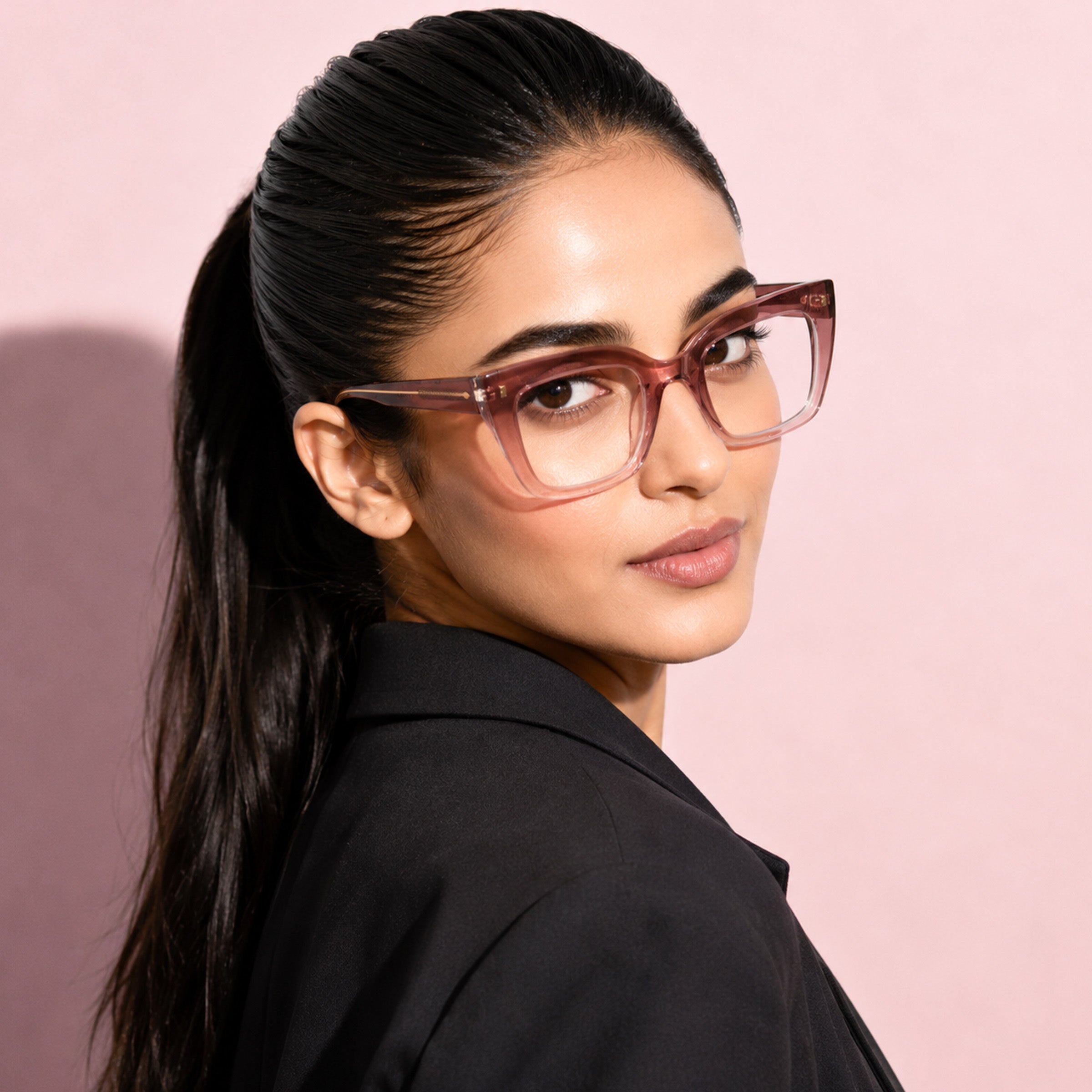 PERKEY Full Rim Retro Square Blue Light Cut & Antiglare Computer Eyeglasses For Women  - OPTL0016-C3