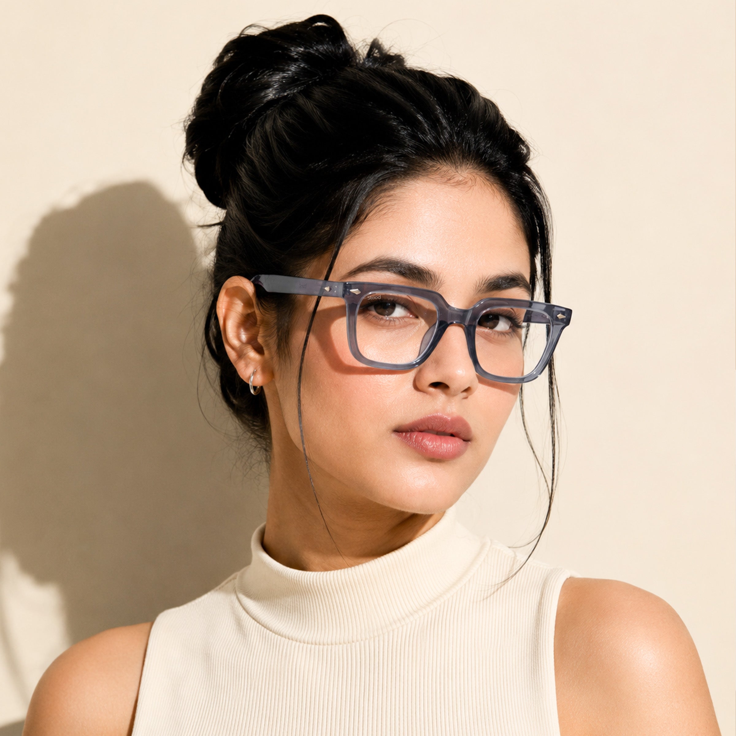 Stood Square Anti Glare Spectacles Frames For Men & Women – SF-STD0013-C2