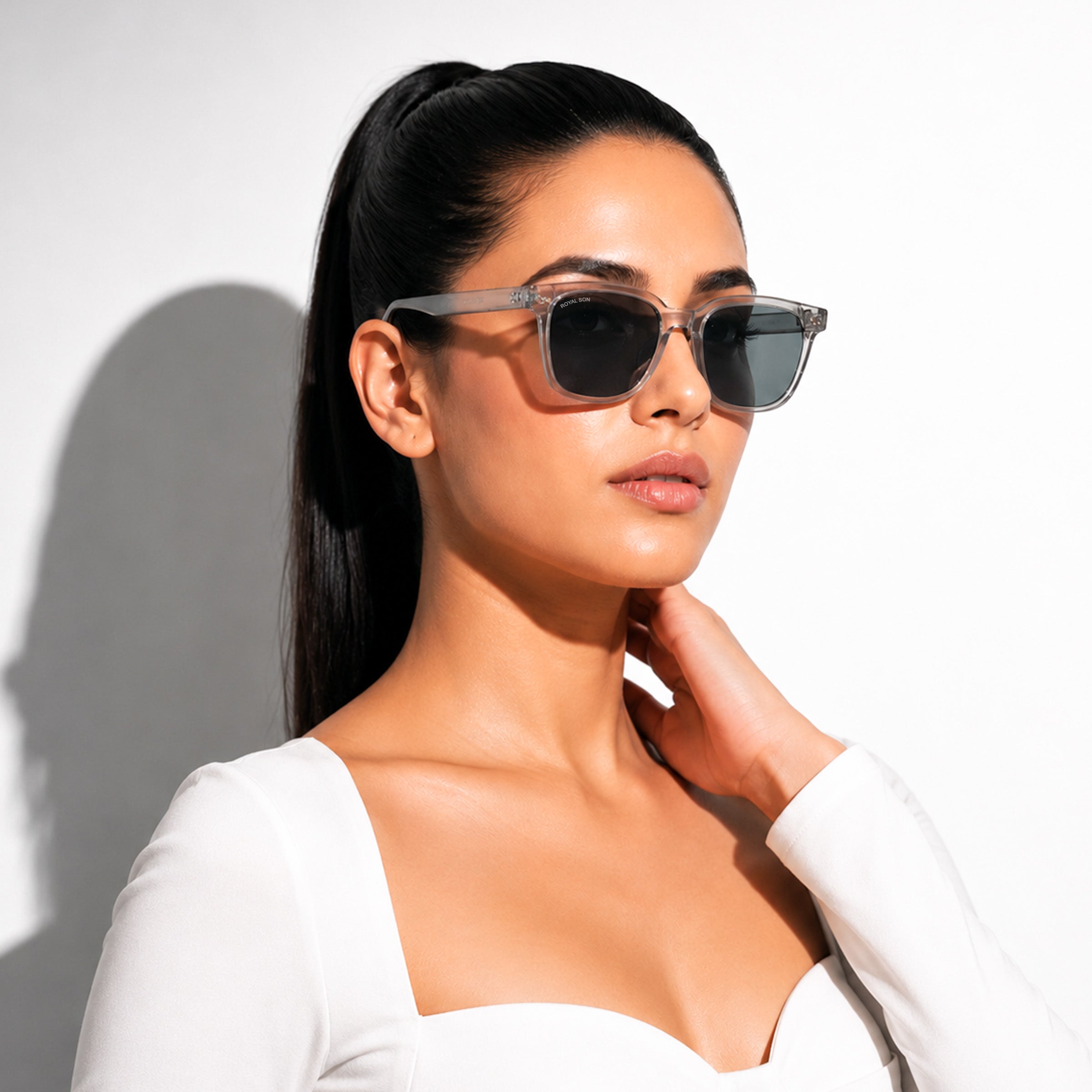 Royal Son Square UV Protection Men Women Sunglasses - CHI00127-C6