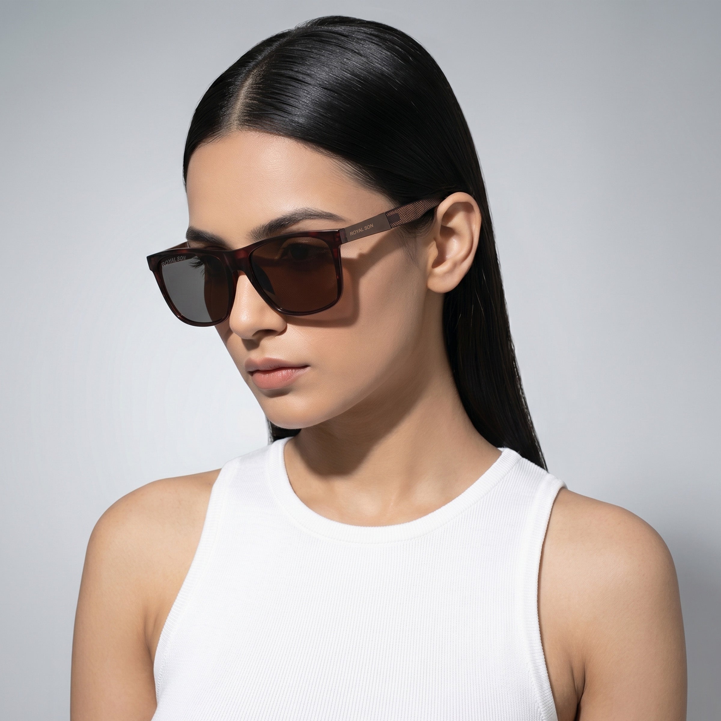 Royal Son Square Polarized Men Women Sunglasses - CHI00121-C2
