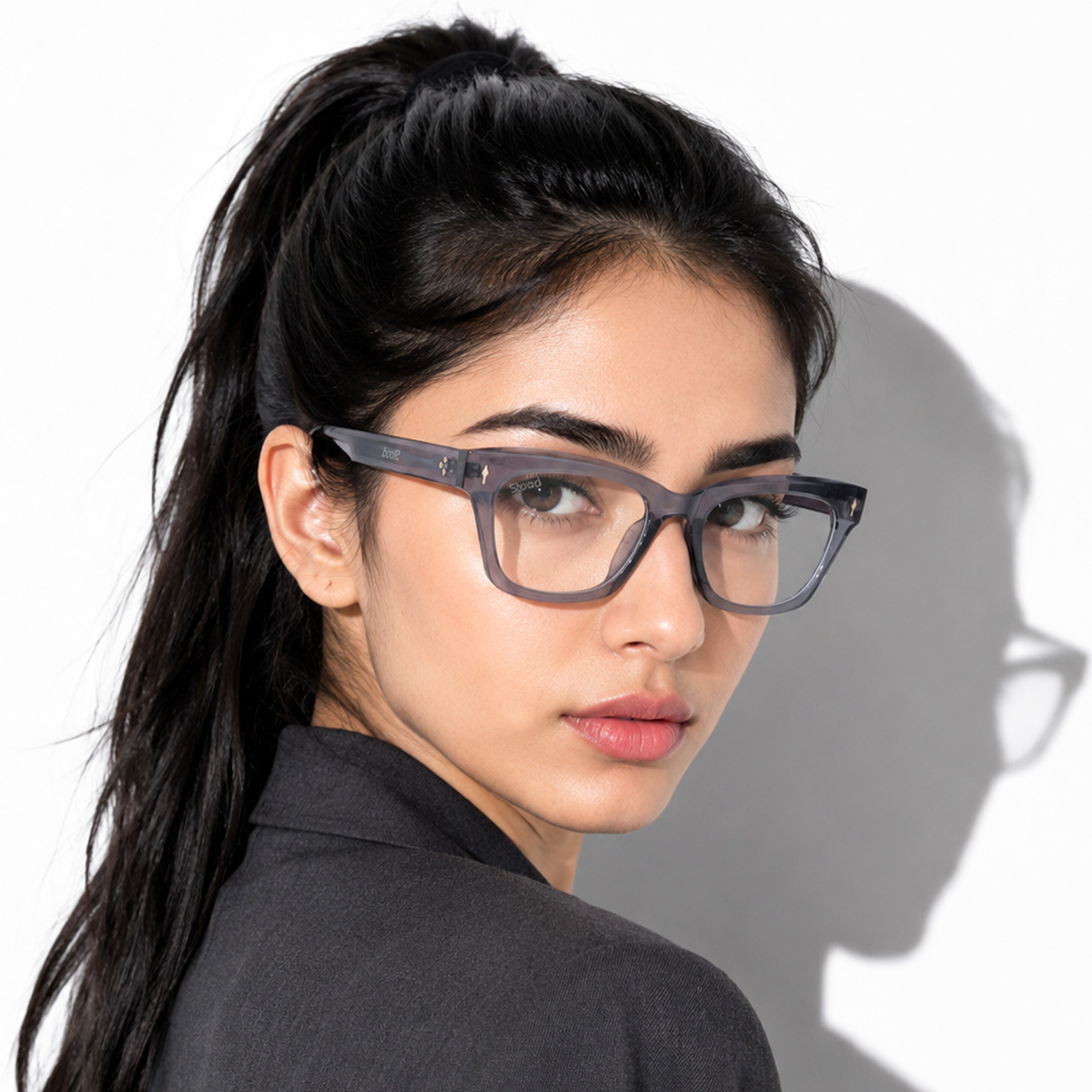 Stood Square Anti Glare Spectacles Frames For Men & Women – SF-STD0027-C2