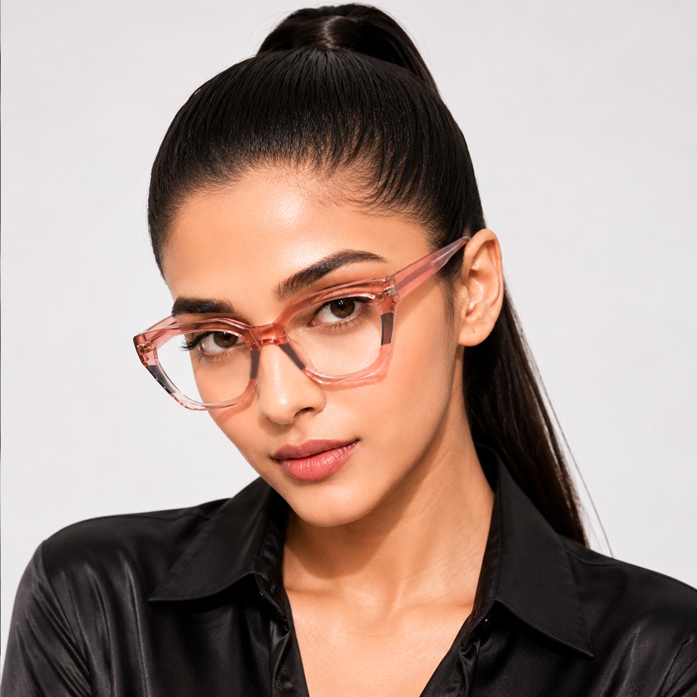 PERKEY Full Rim Cat Eye Blue Light Cut & Antiglare Computer Eyeglasses For Women - OPTL0017-C2