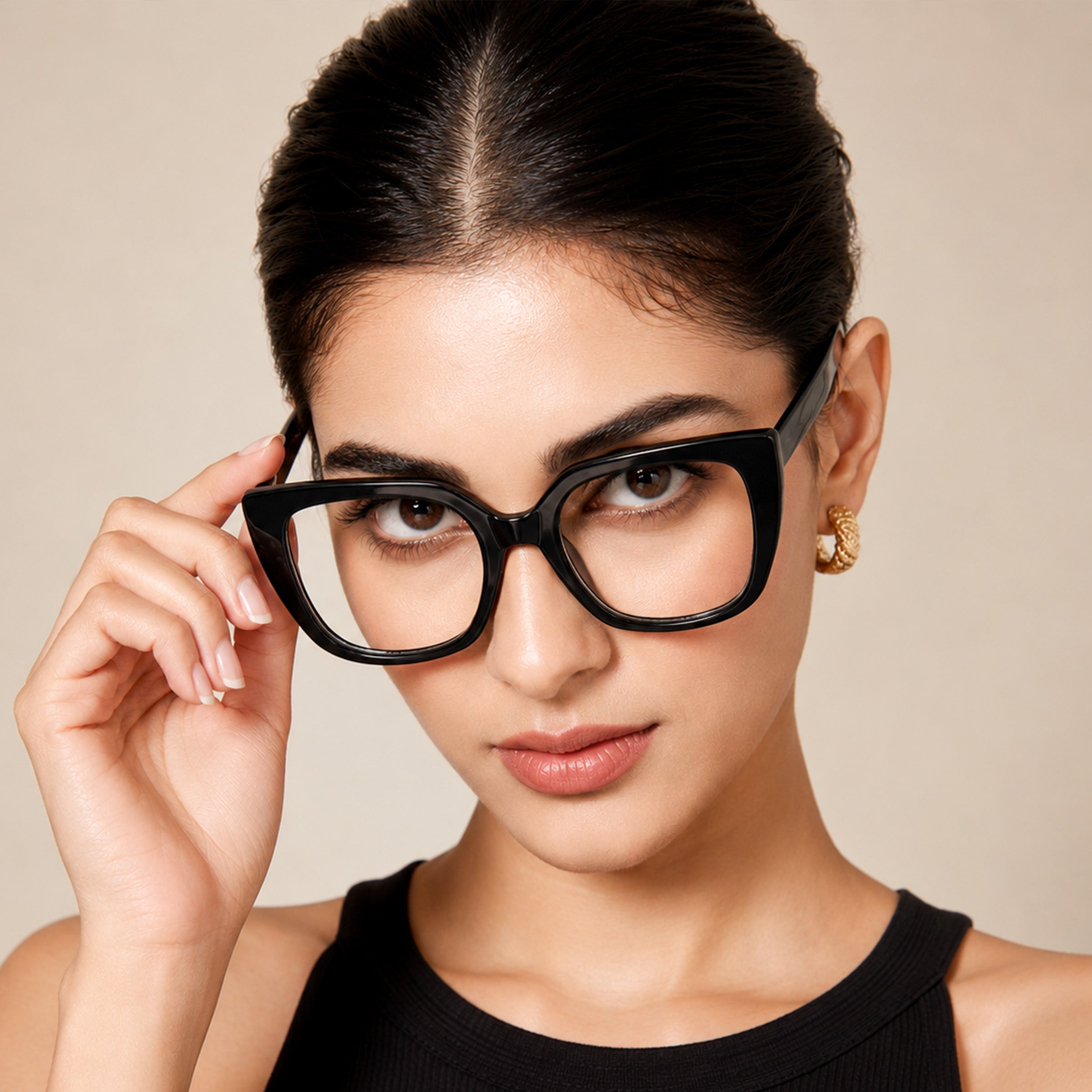 PERKEY Full Rim Square-Oversized  Spectacles Frames Men Women - OPTL002-C1